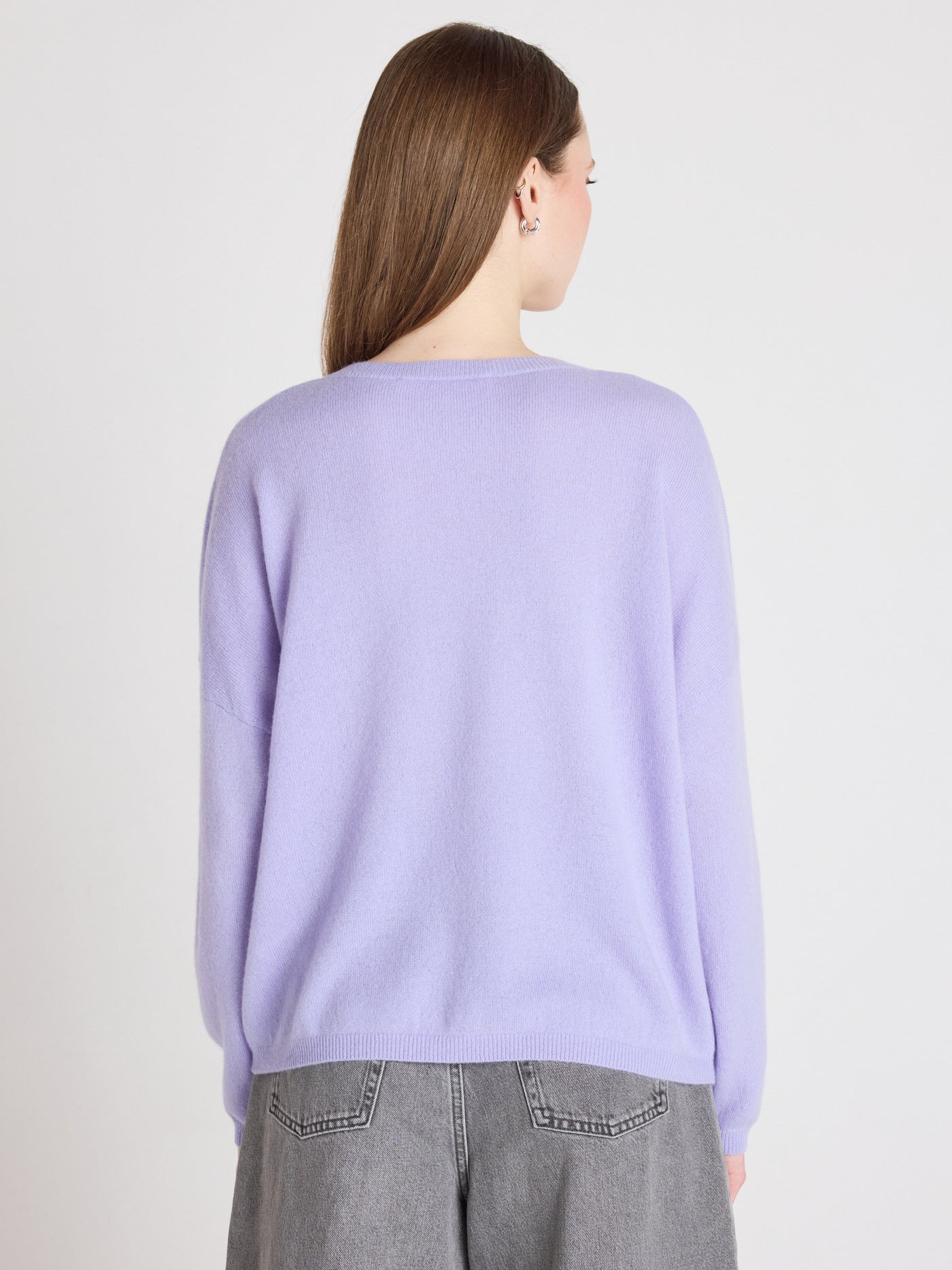 kaira - Cashmere round neck sweater - sweet lavender