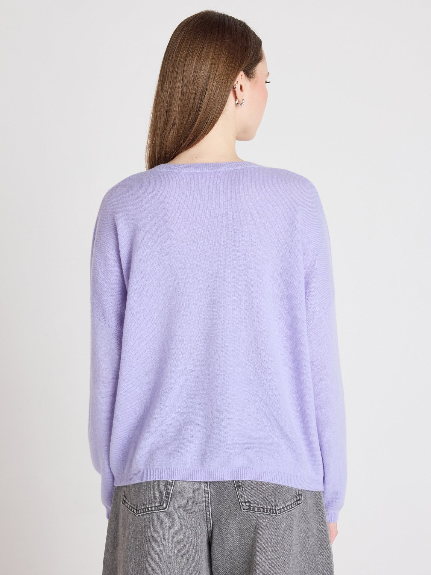 pull col rond kaira - cachemire - sweet lavender
