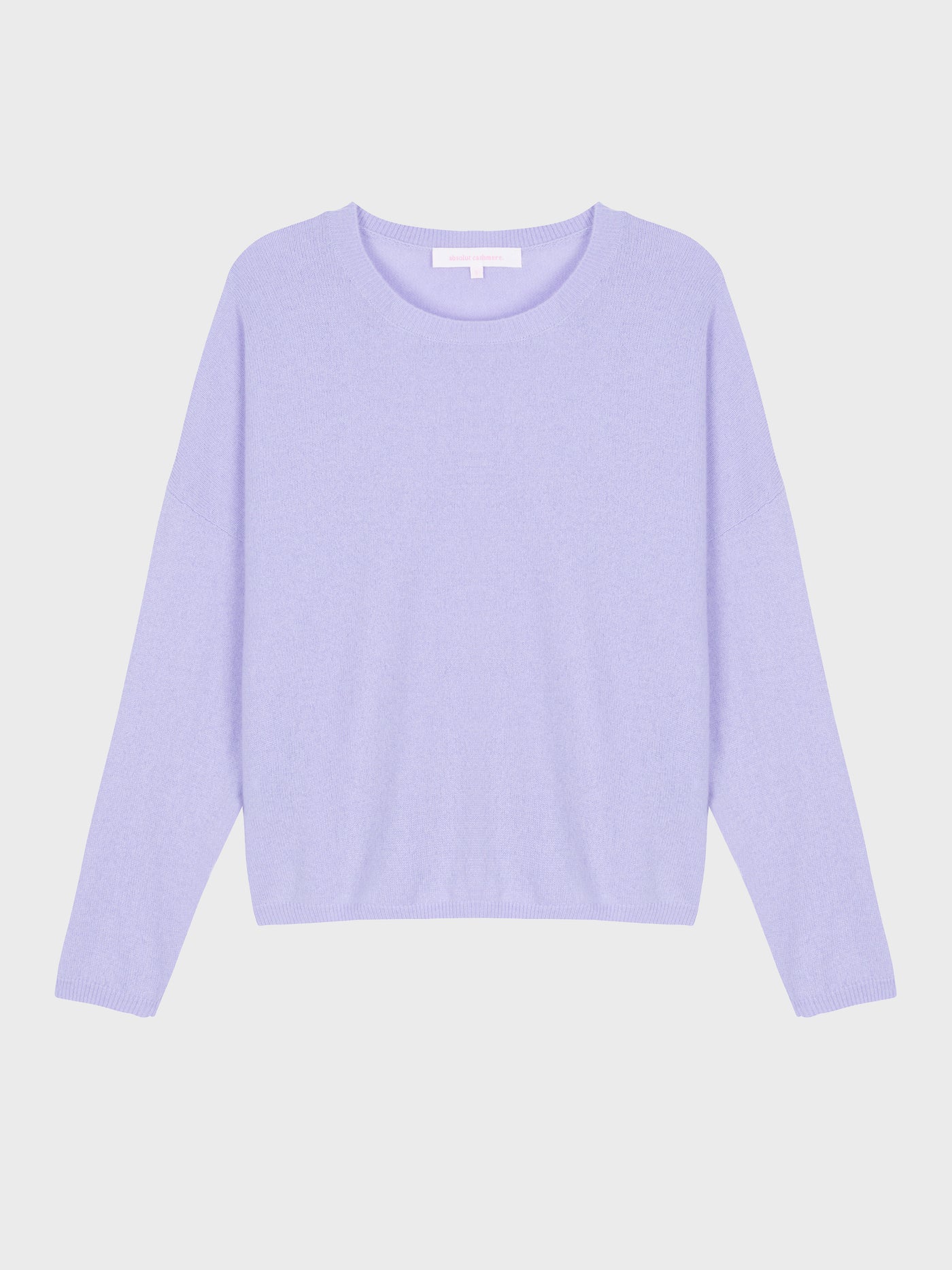 ronde hals trui kaira - kasjmier - sweet lavender