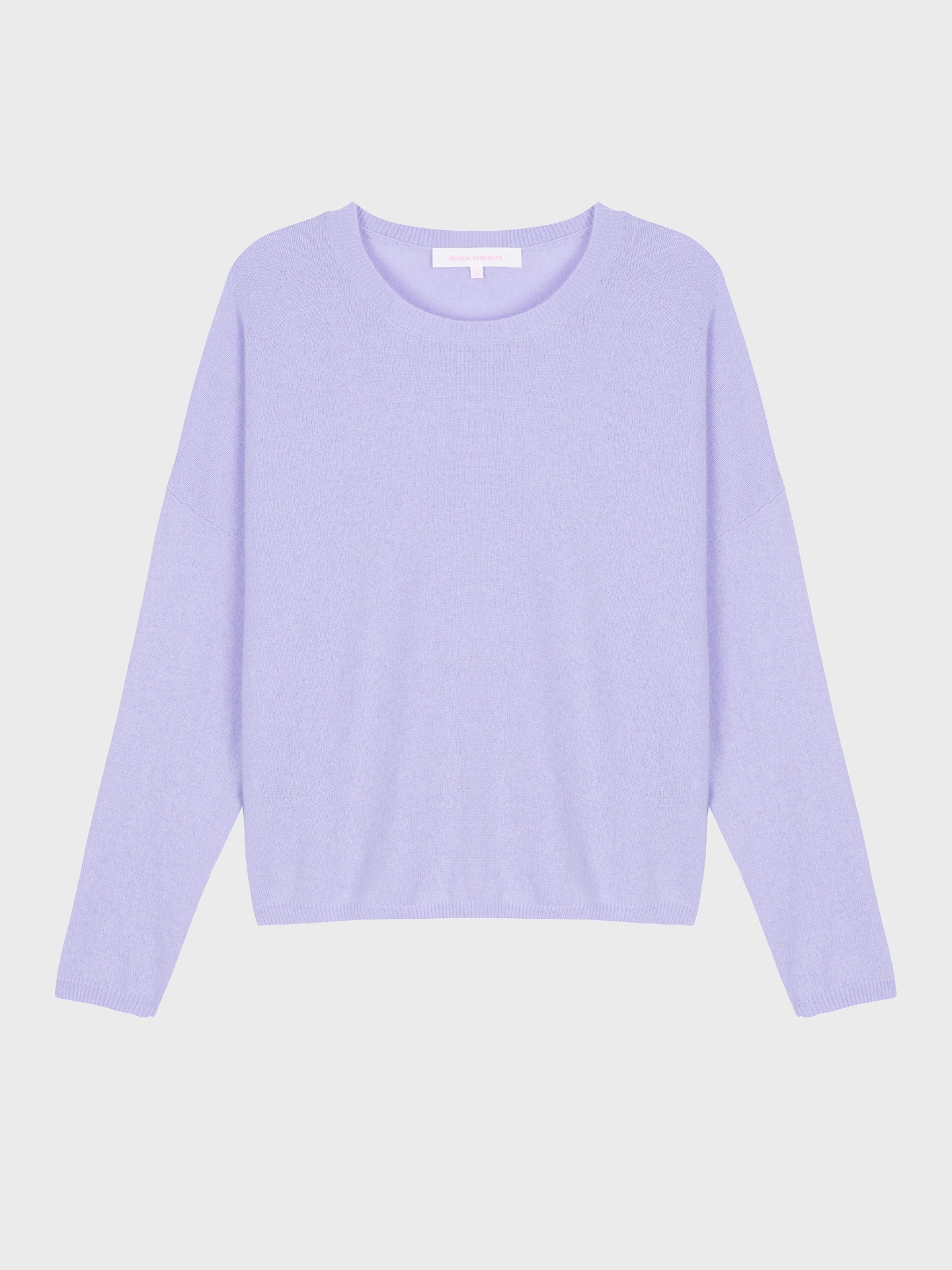 kaira round neck sweater - cashmere - sweet lavender