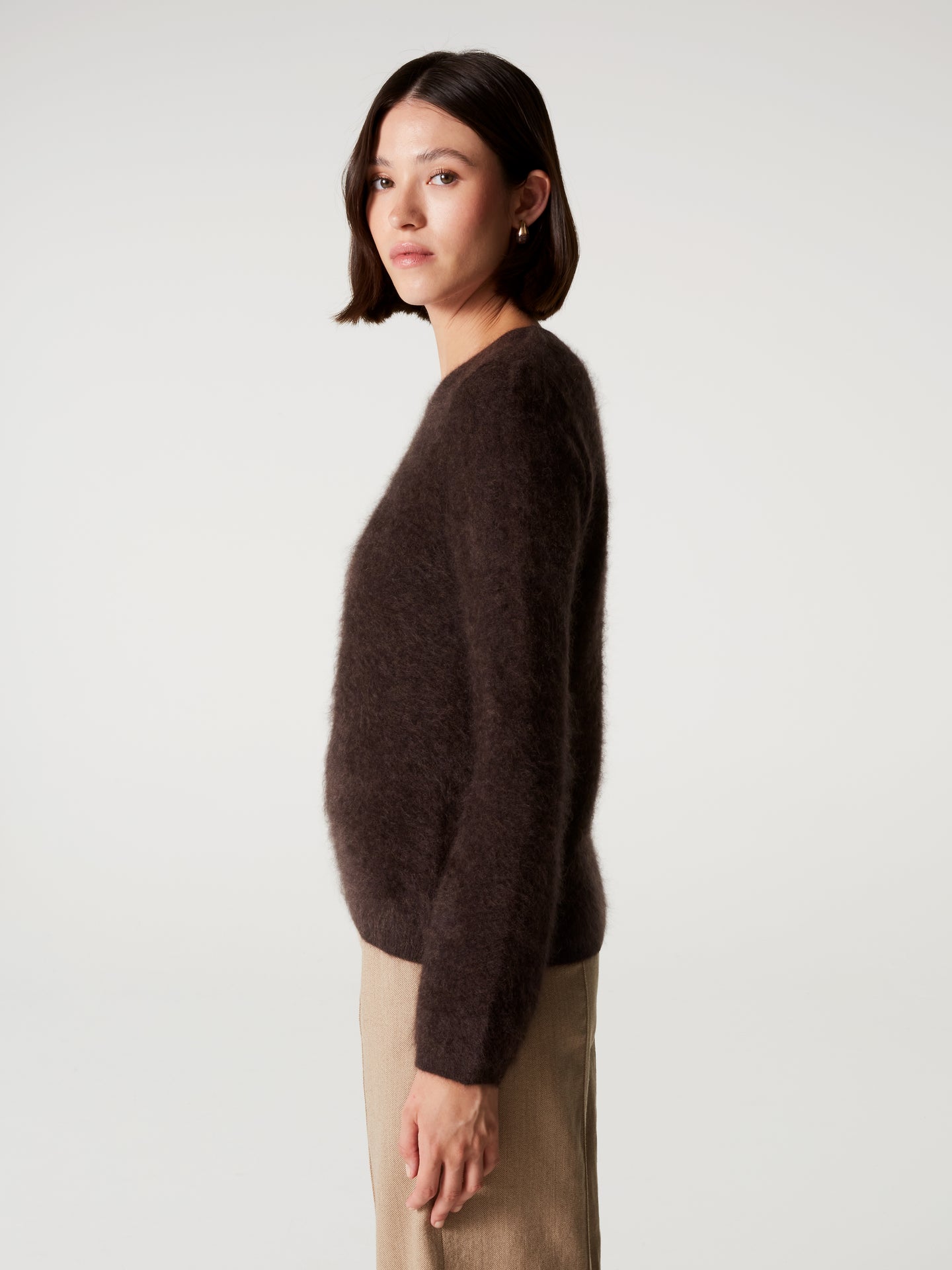 pull cali - Cachemire brossé - brownie