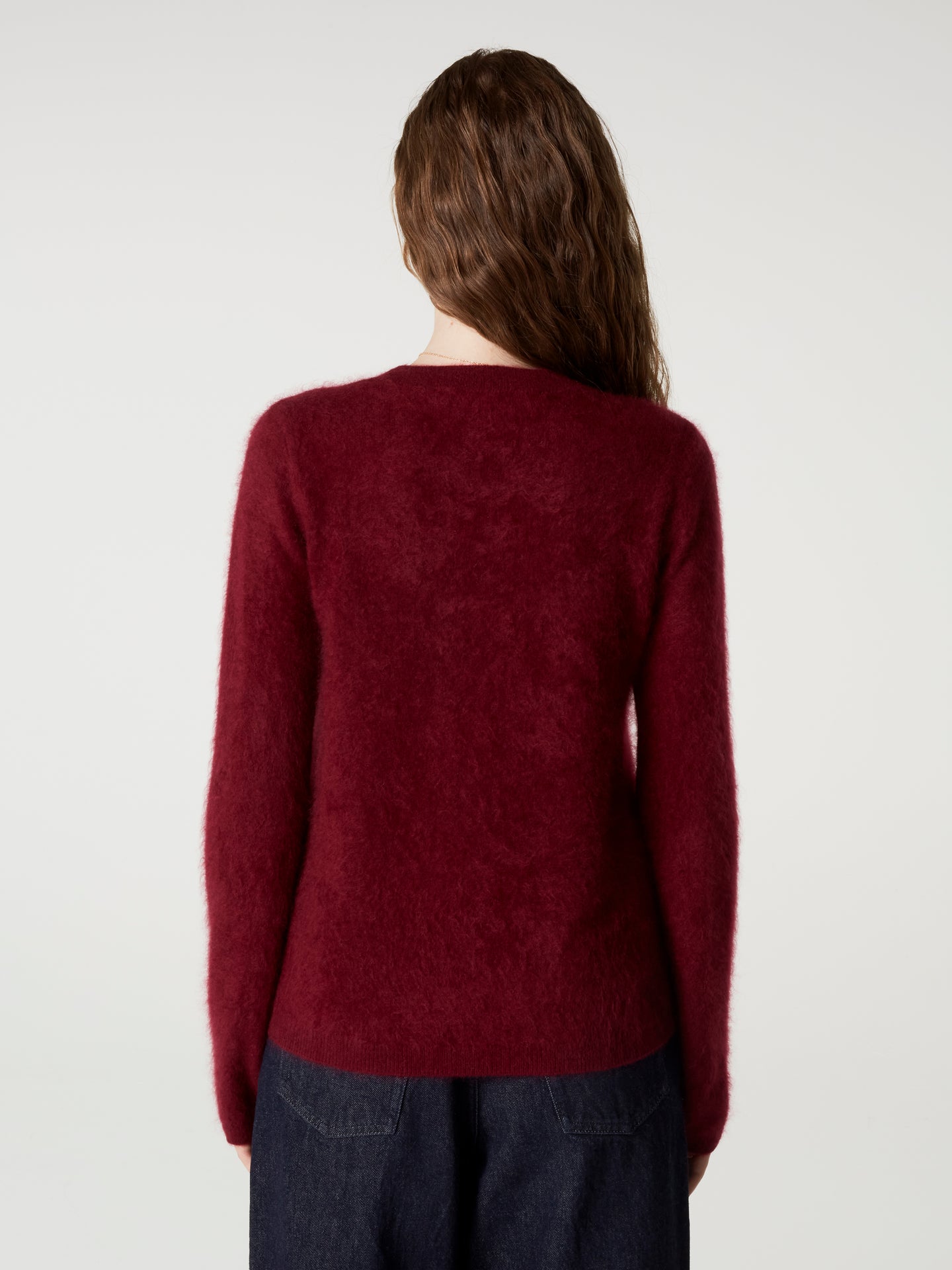 pull cali - Cachemire brossé - burgundy