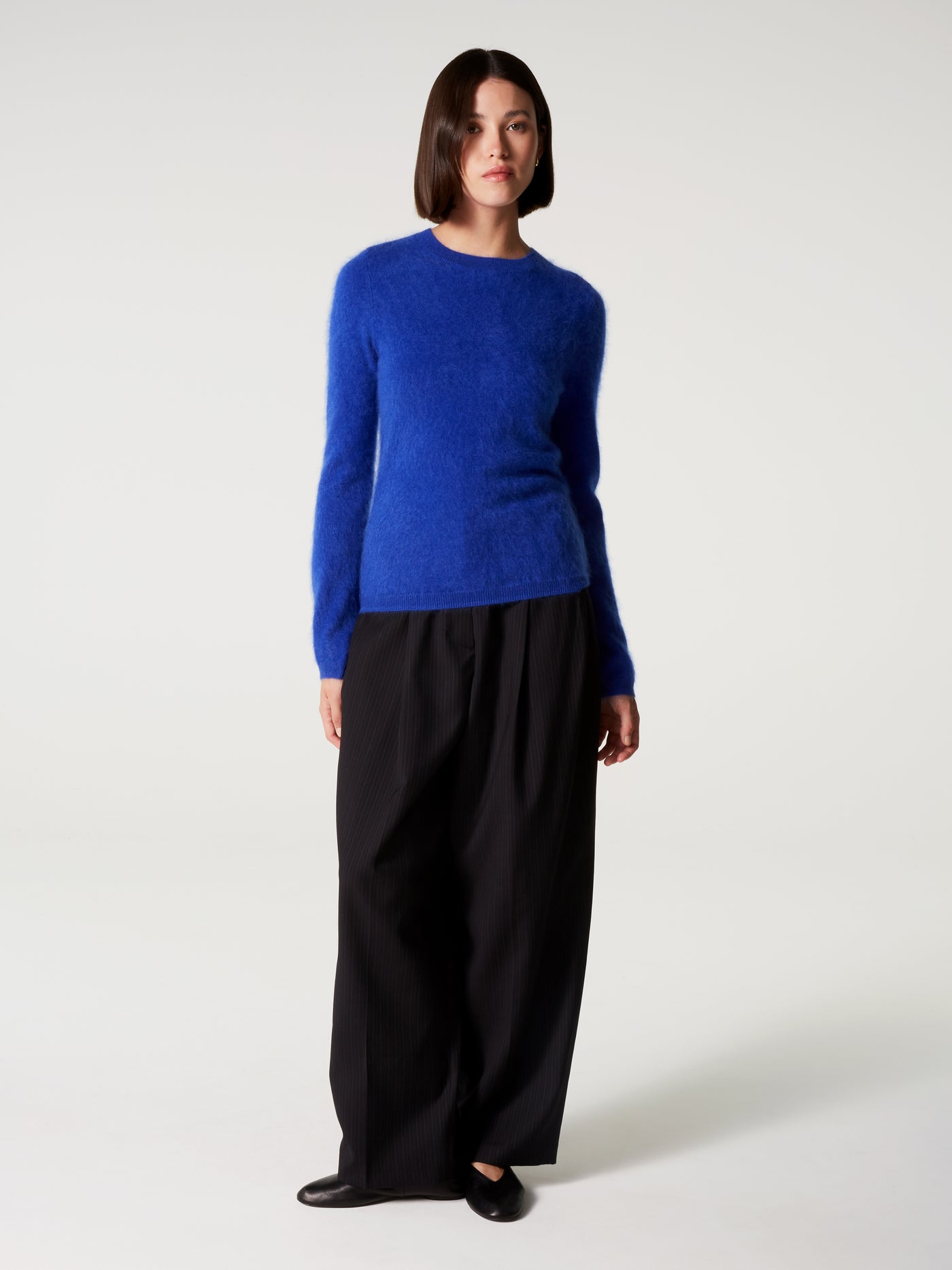 pull cali - Cachemire brossé - cobalt