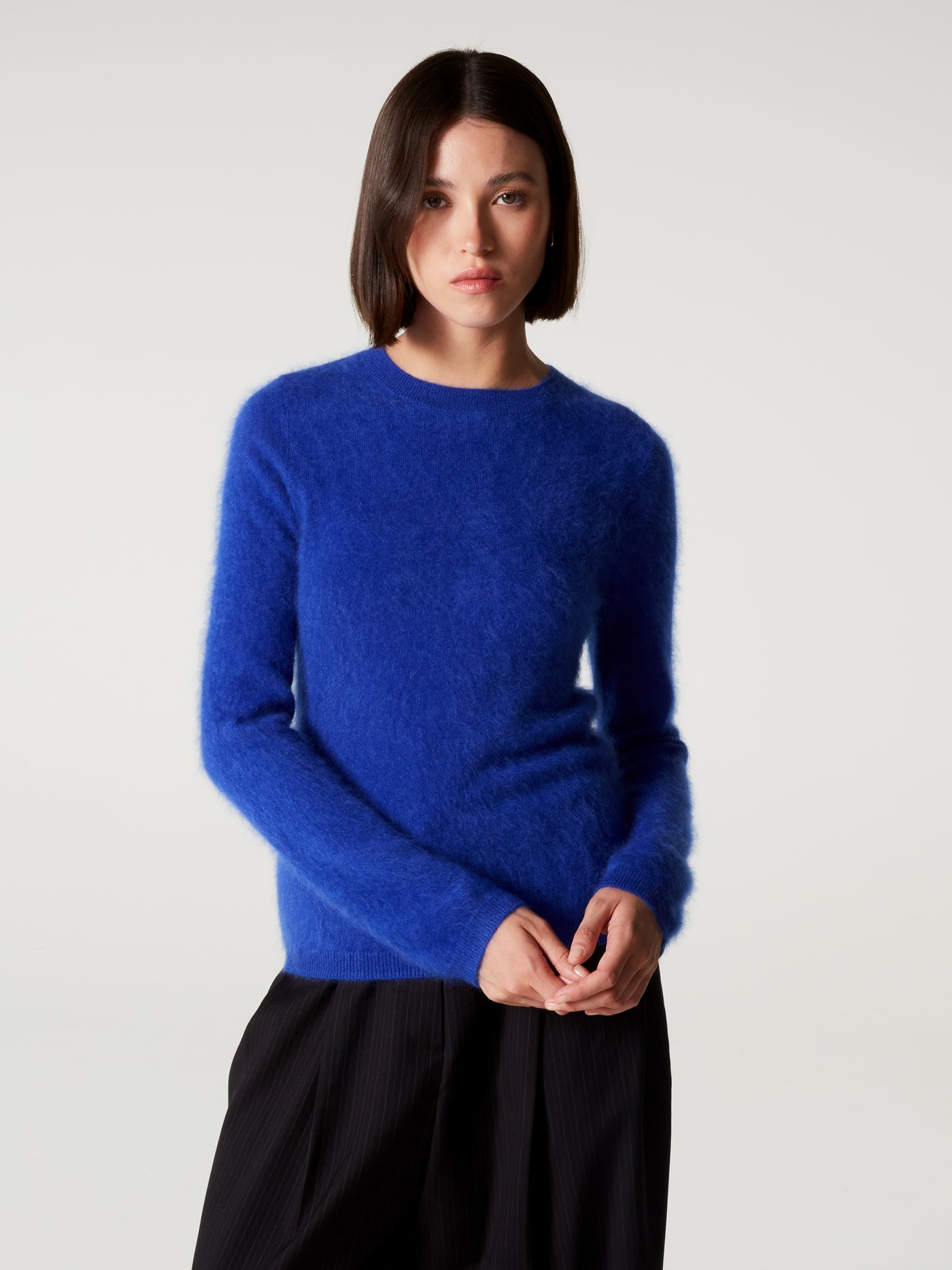 pull cali - Cachemire brossé - cobalt
