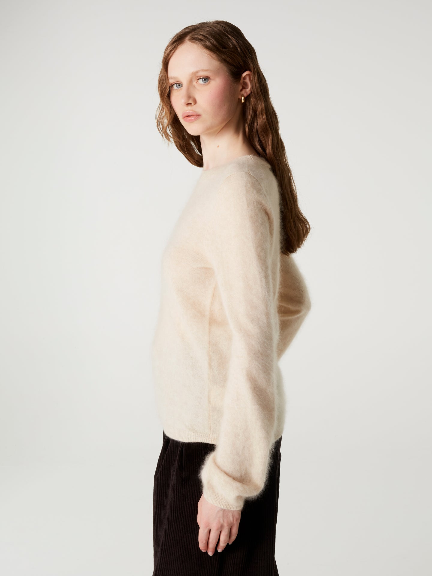 pull cali - Cachemire brossé - light beige