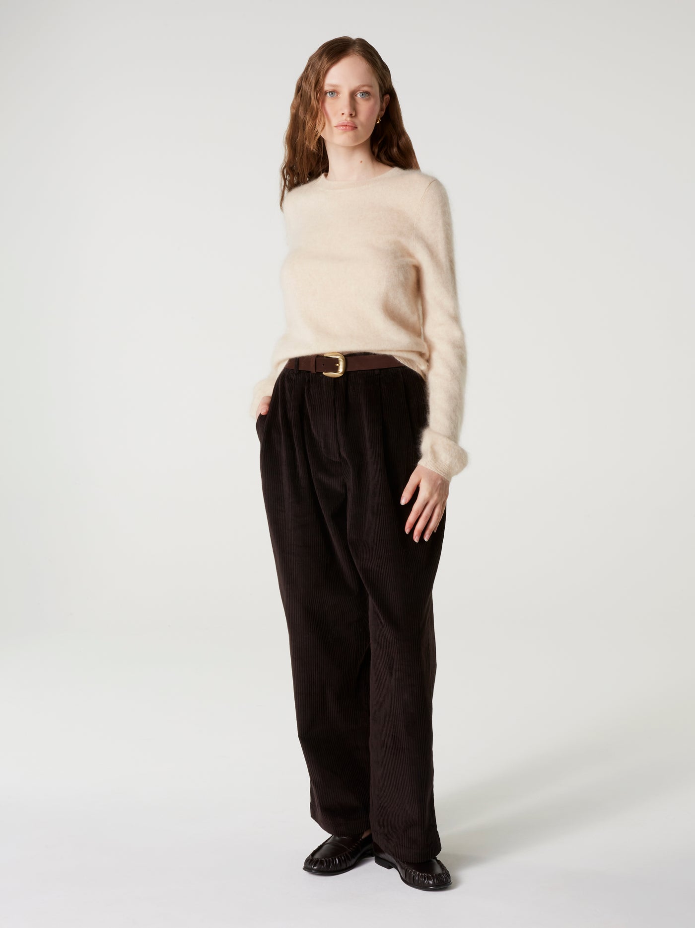 pull cali - Cachemire brossé - light beige