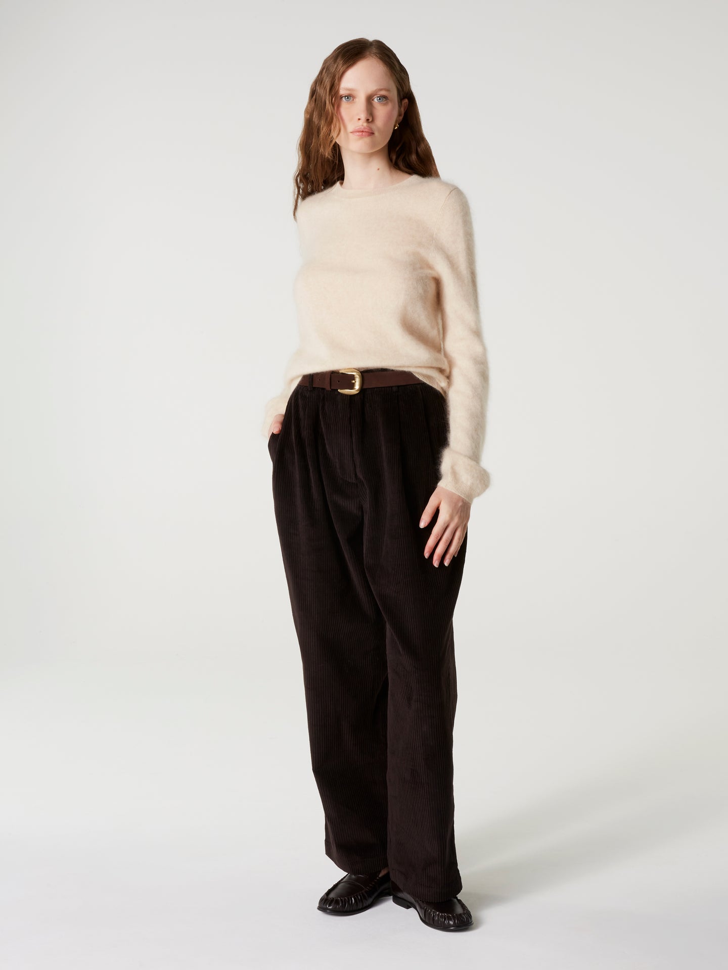 pull cali - Cachemire brossé - light beige