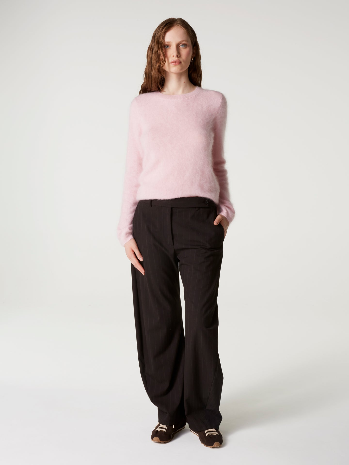 pull cali - Cachemire brossé - light pink