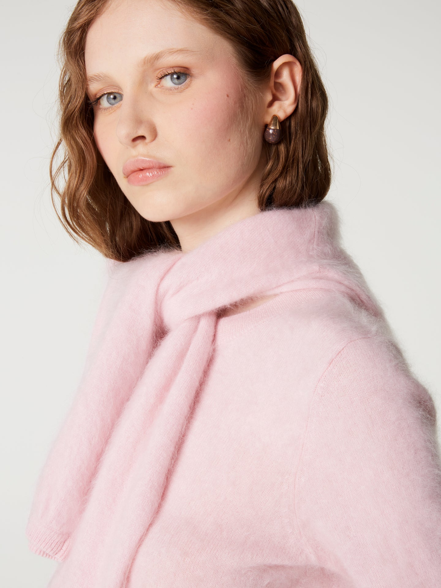 pull cali - Cachemire brossé - light pink