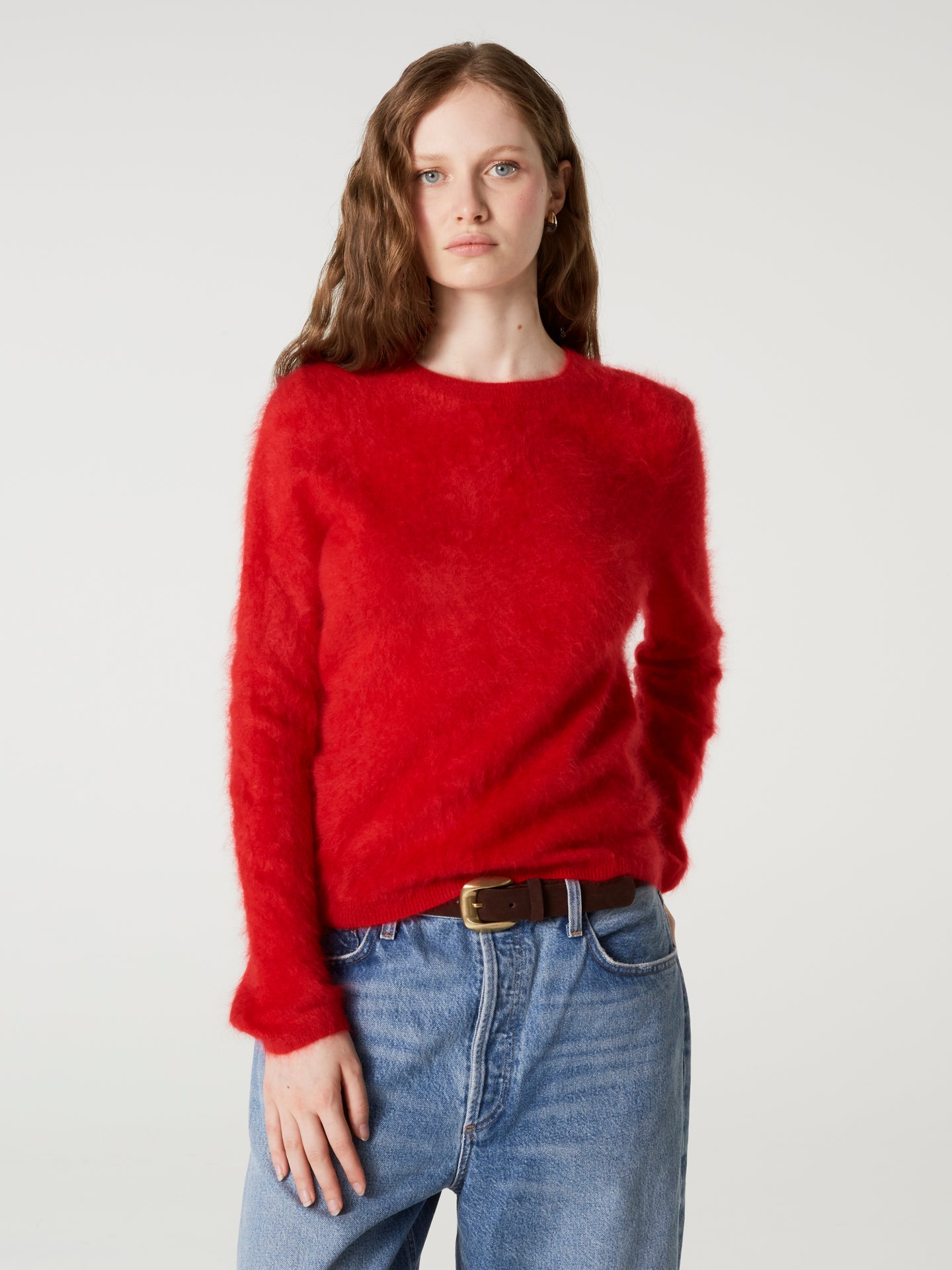 pull cali - Cachemire brossé - rouge