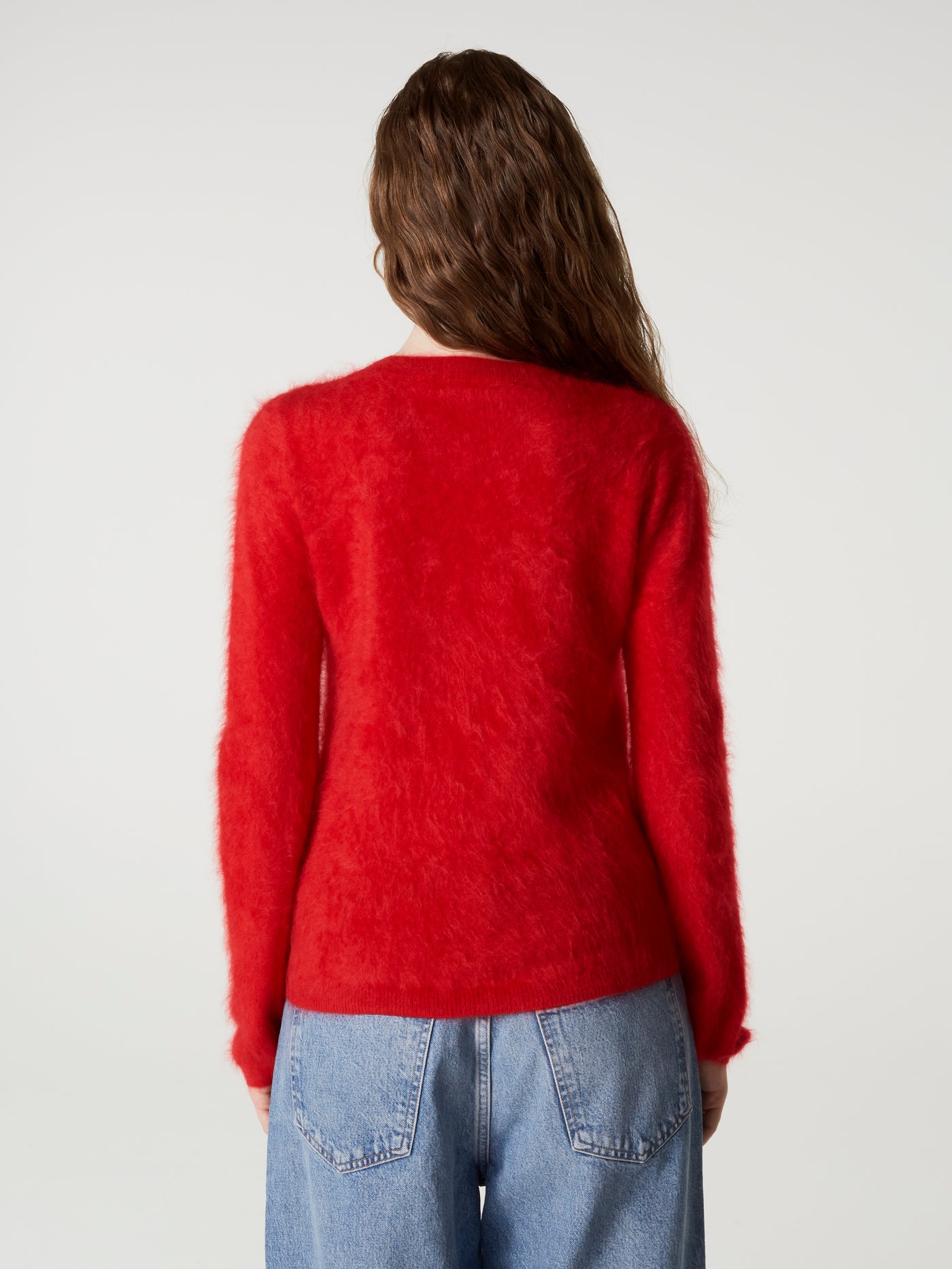 pull cali - Cachemire brossé - rouge