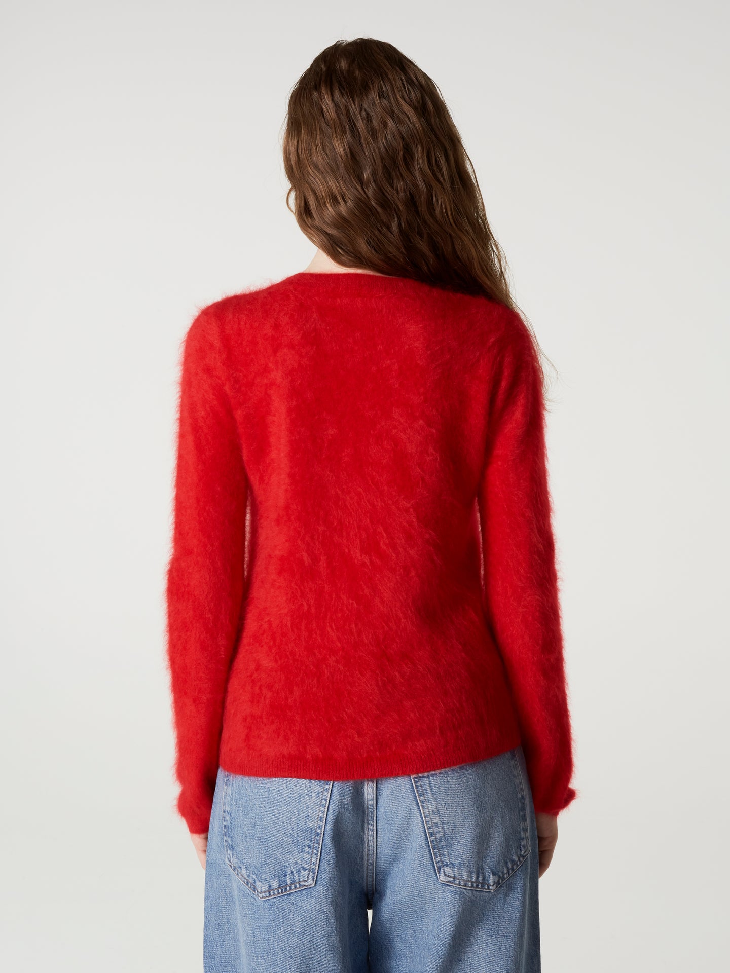 pull cali - Cachemire brossé - rouge