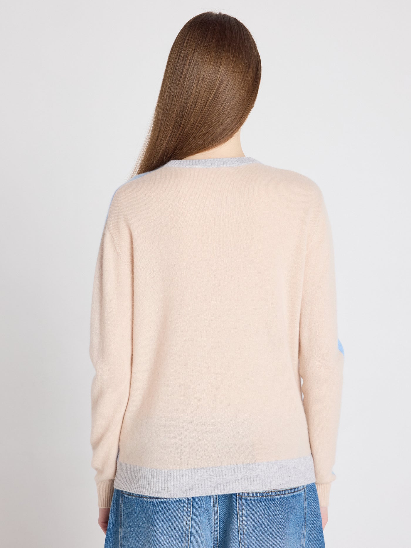 Zoey - Kaschmirpullover mit Rundhalsausschnitt - provence blue