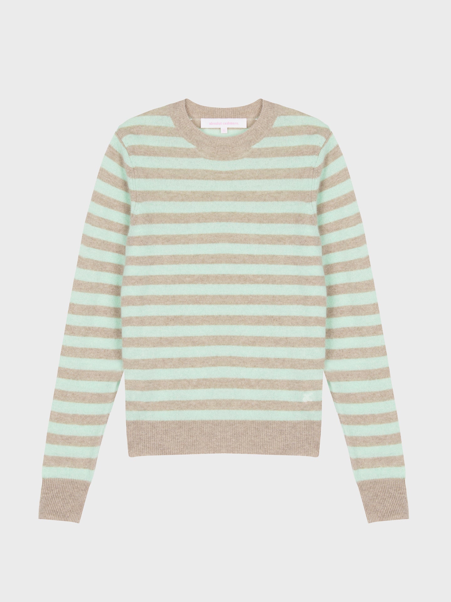 marge round neck sweater - cashmere - mint