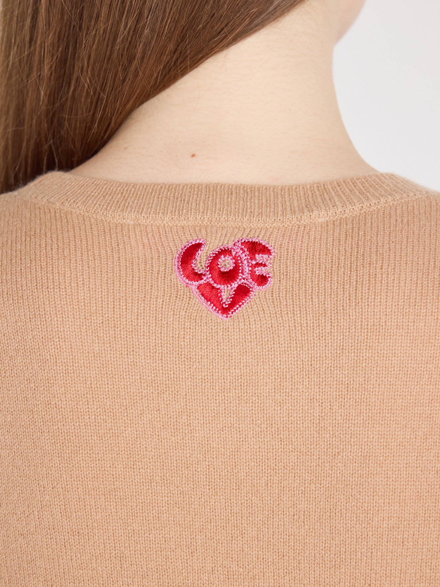 kylie pullover mit Rundhalsausschnitt - Kaschmir - shell