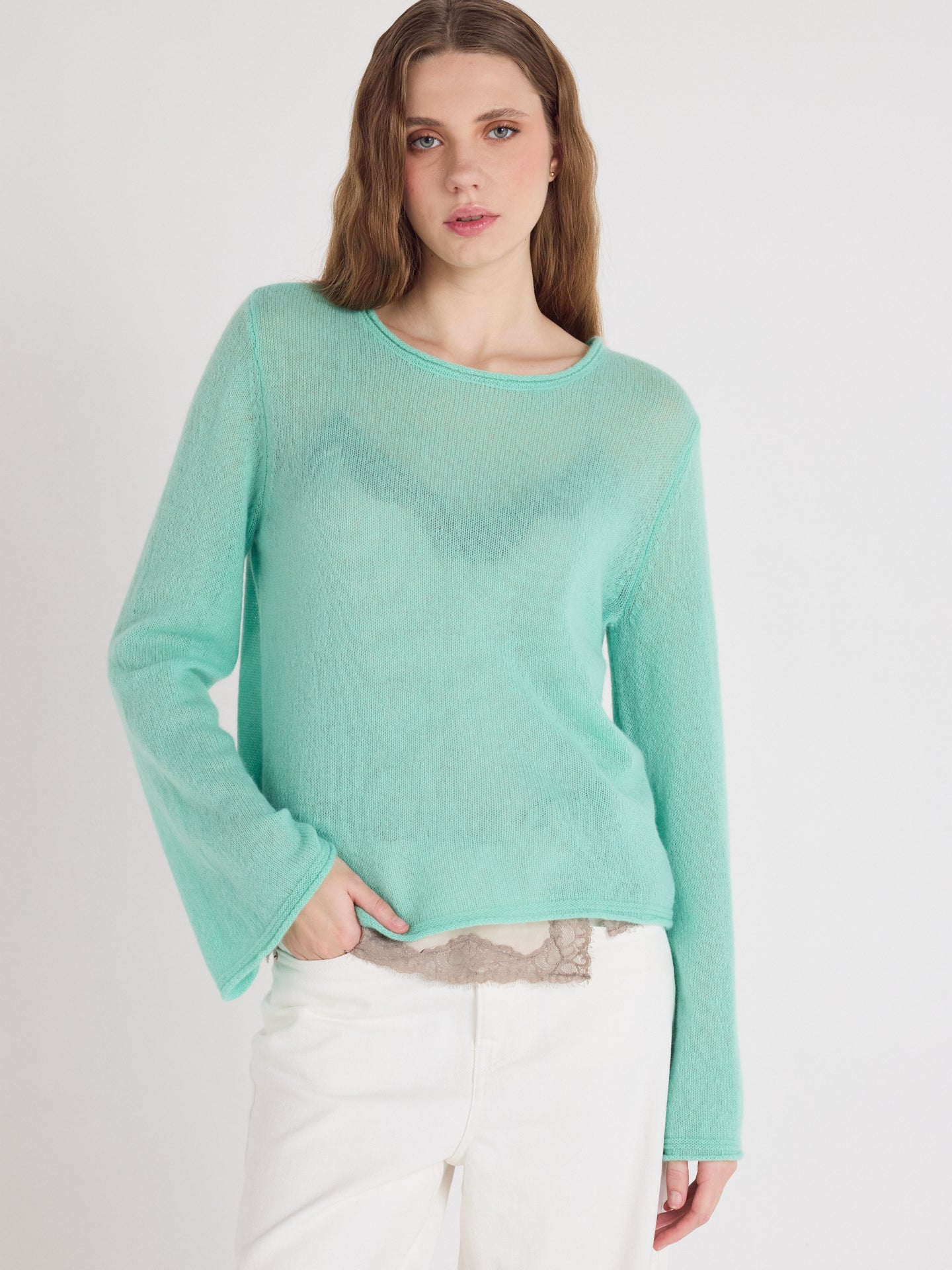 maggie - Pull cachemire - cactus