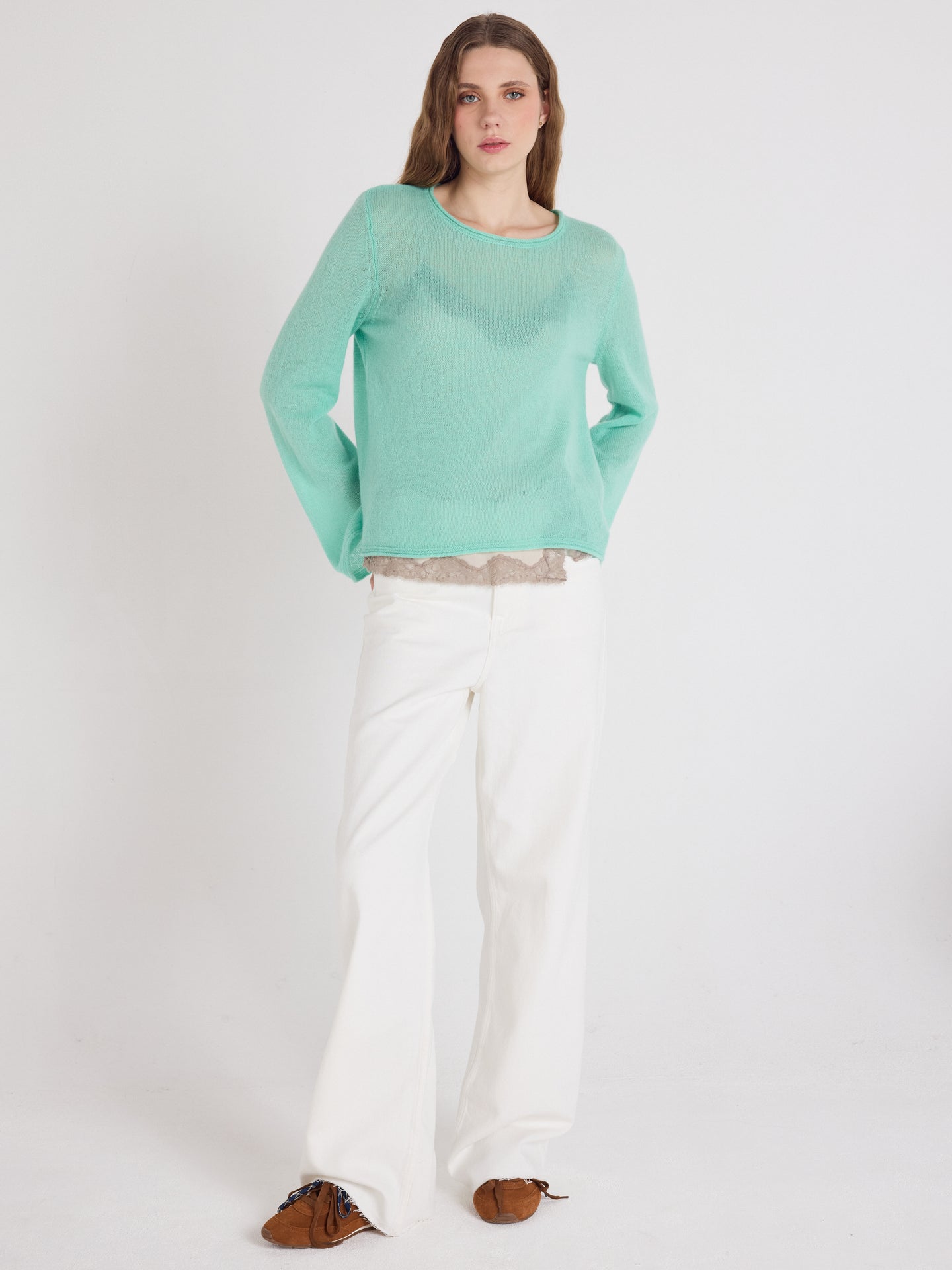 maggie - Pull cachemire - cactus