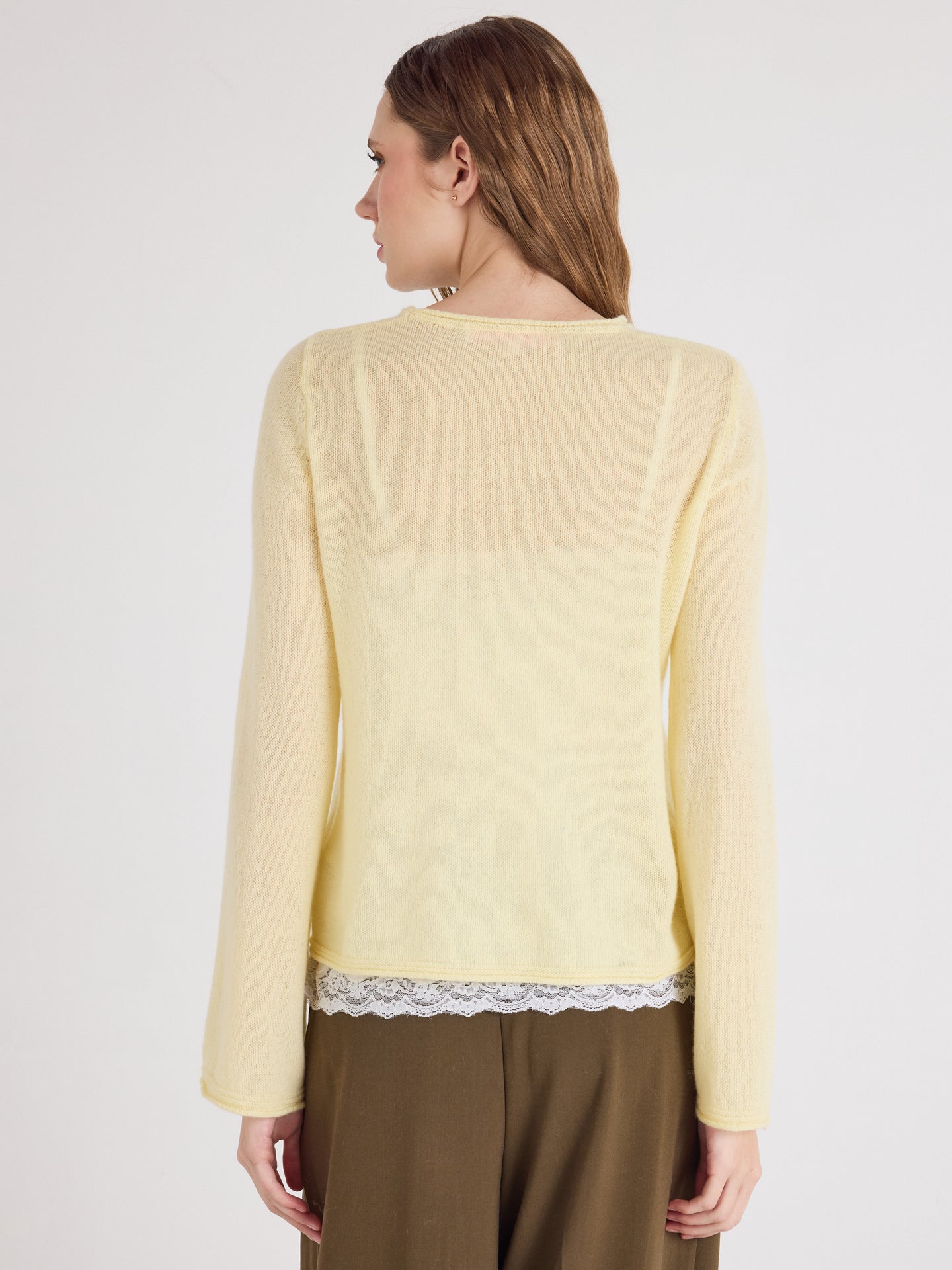 Maggie - Kaschmirpullover - limelight