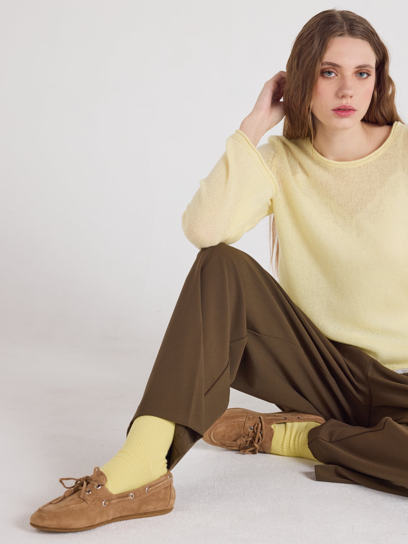 maggie - Pull cachemire - limelight