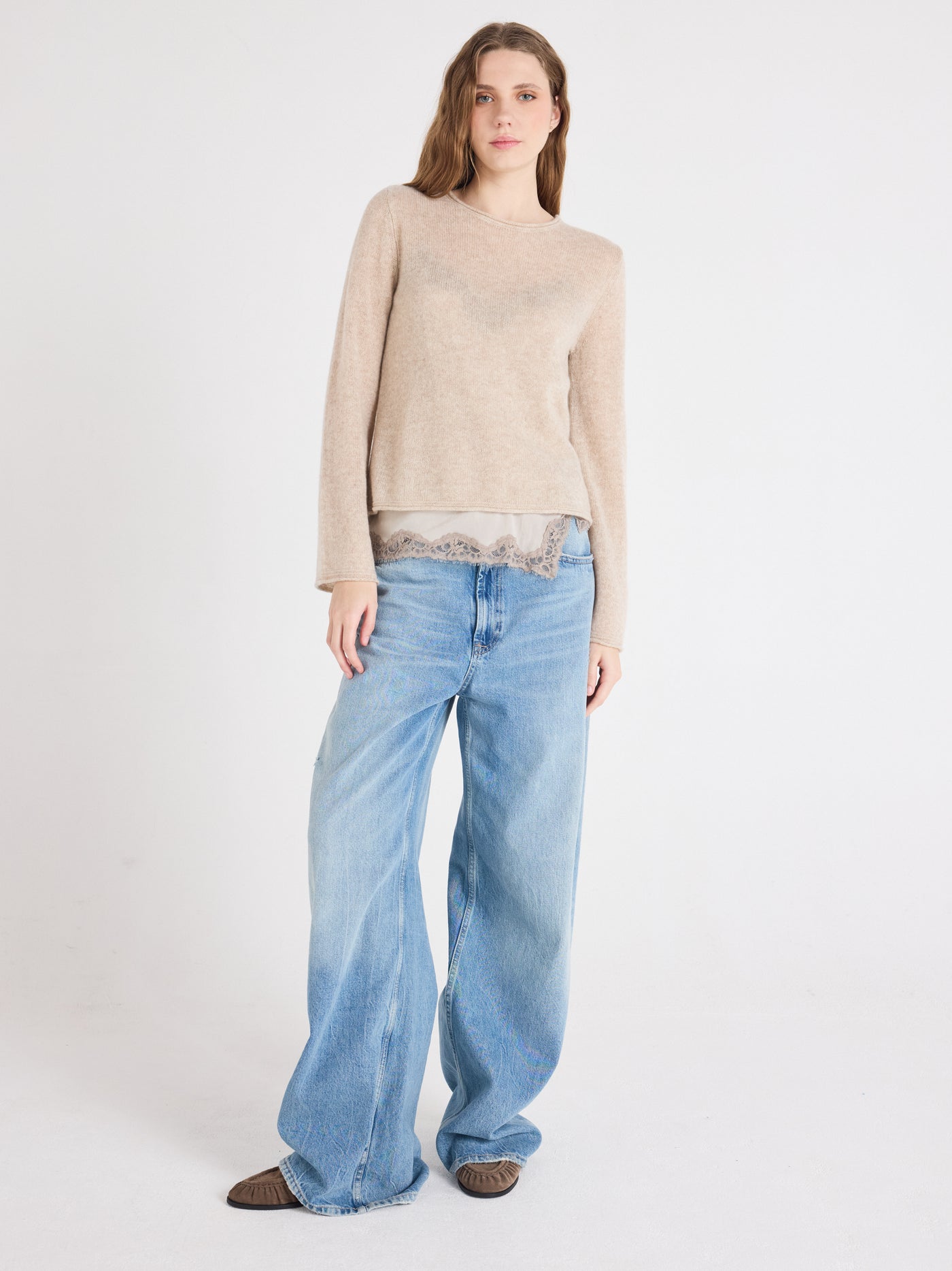 maggie - Pull cachemire - oatmeal