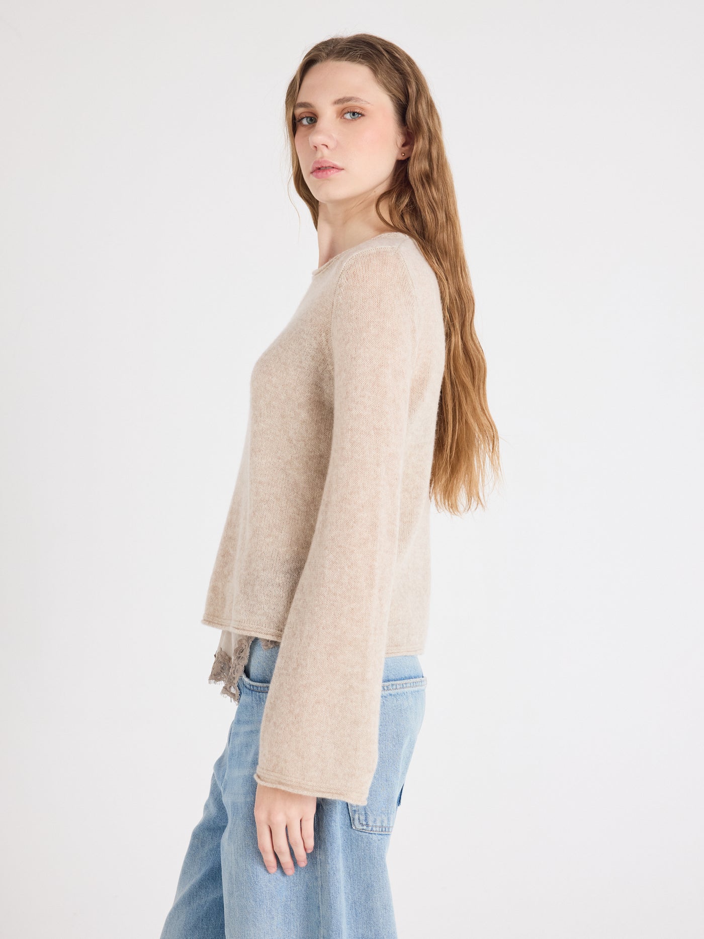 maggie - Pull cachemire - oatmeal