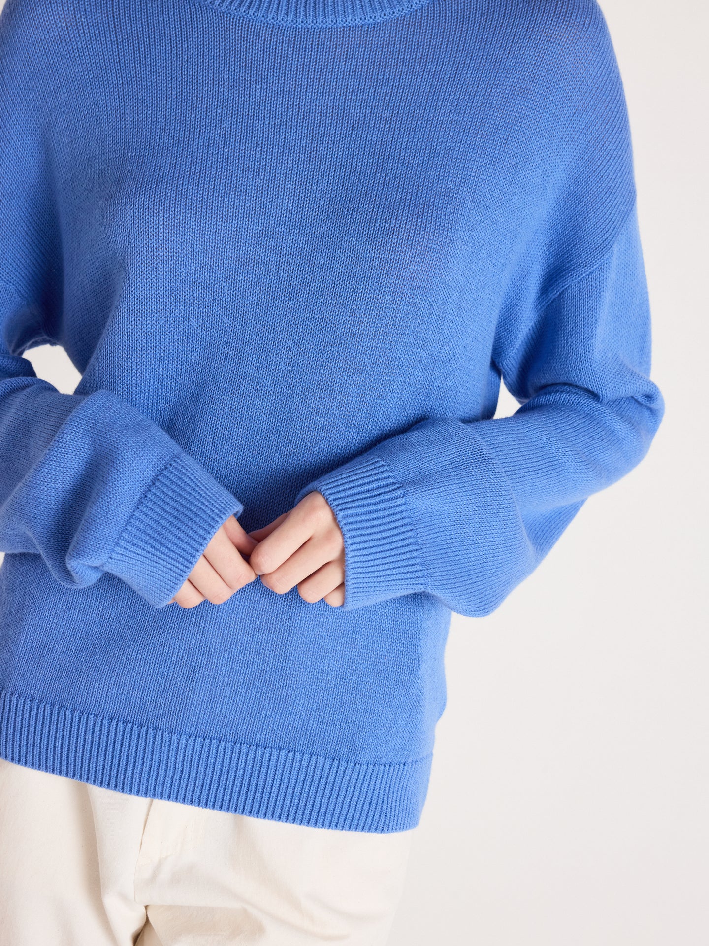 pull avery - coton cachemire - baby blue