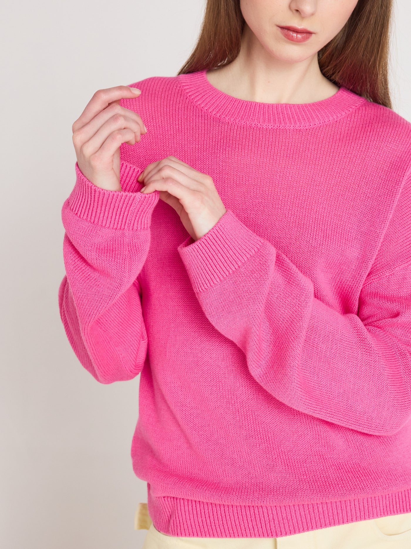 Avery - Rundhalspullover - flamingo pink