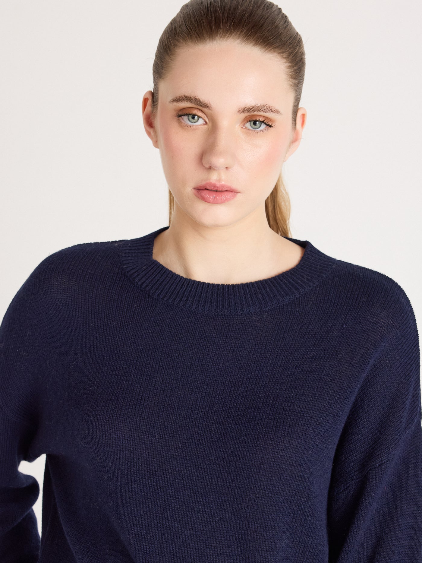 Avery - Rundhalspullover - Navy