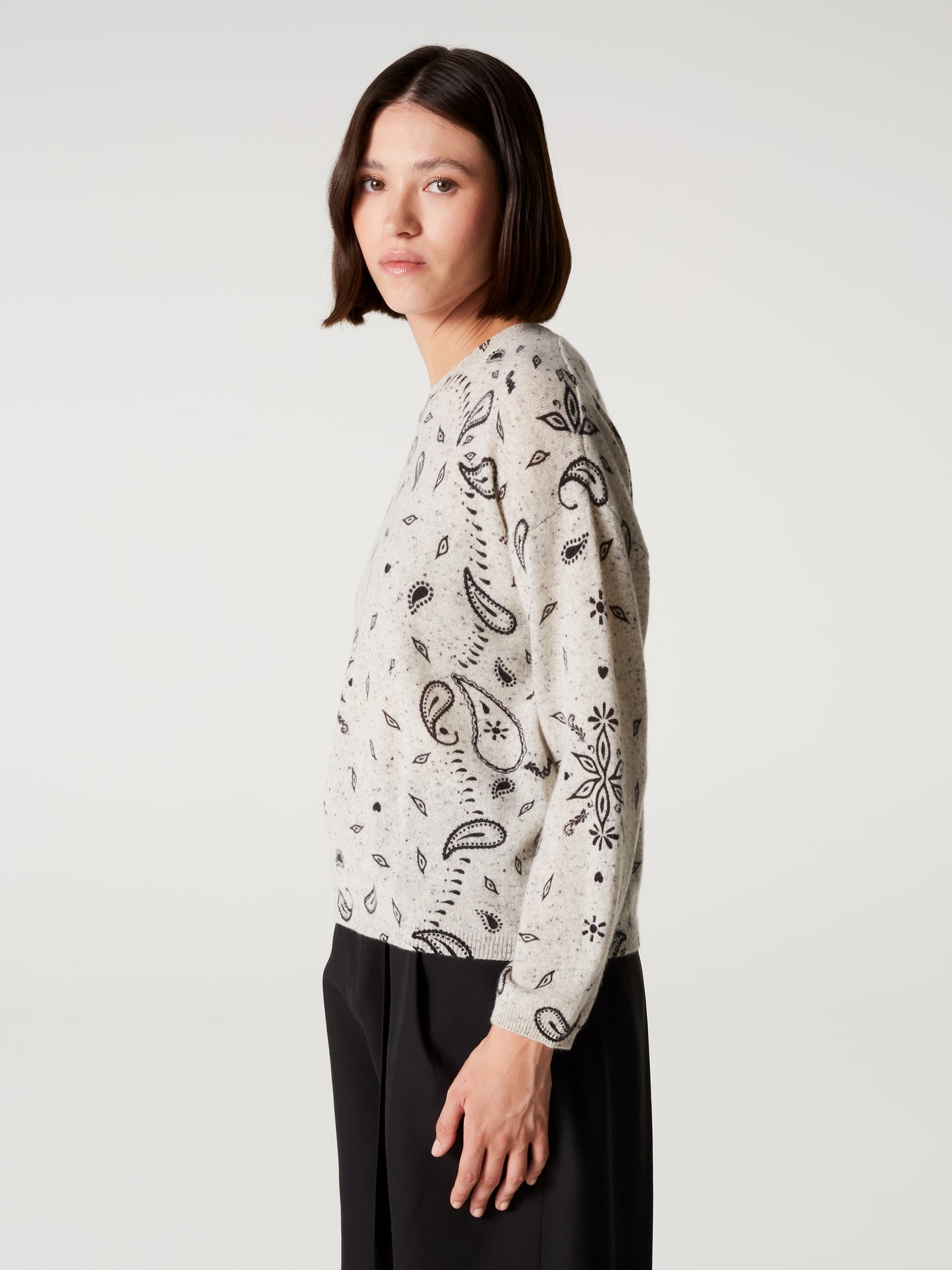 pull ariane print - Cachemire - granit print bandana