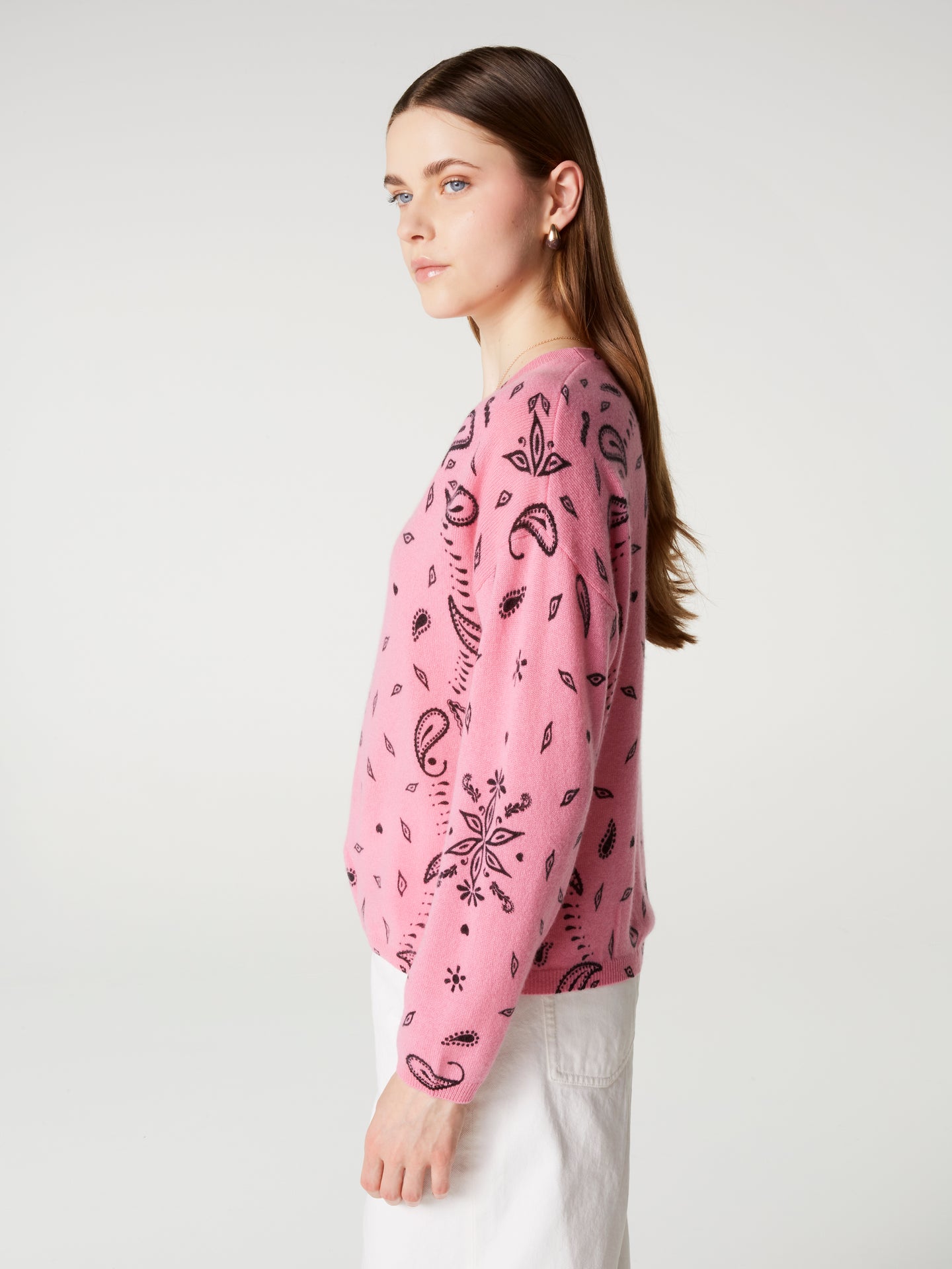 pull ariane print - Cachemire - pink print bandana