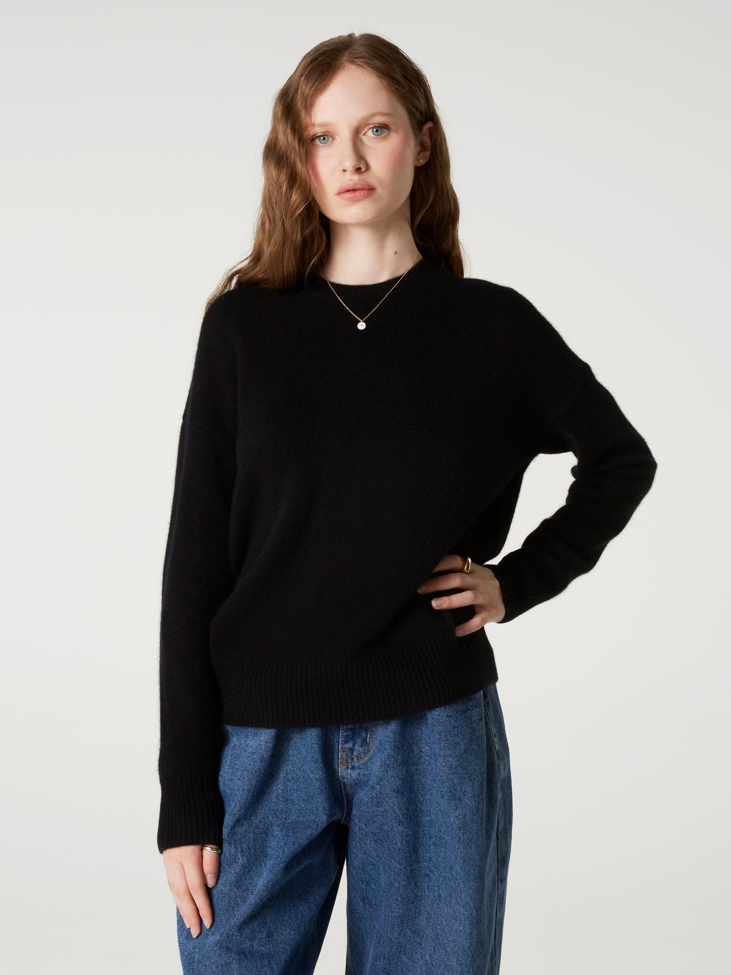 yasmine jumper - Thick Cashmere - black