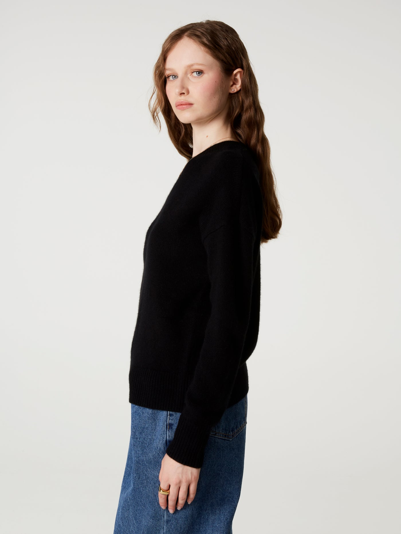 yasmine jumper - Thick Cashmere - black