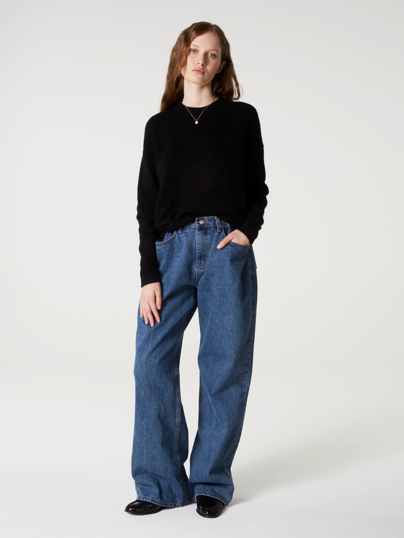 yasmine jumper - Thick Cashmere - black