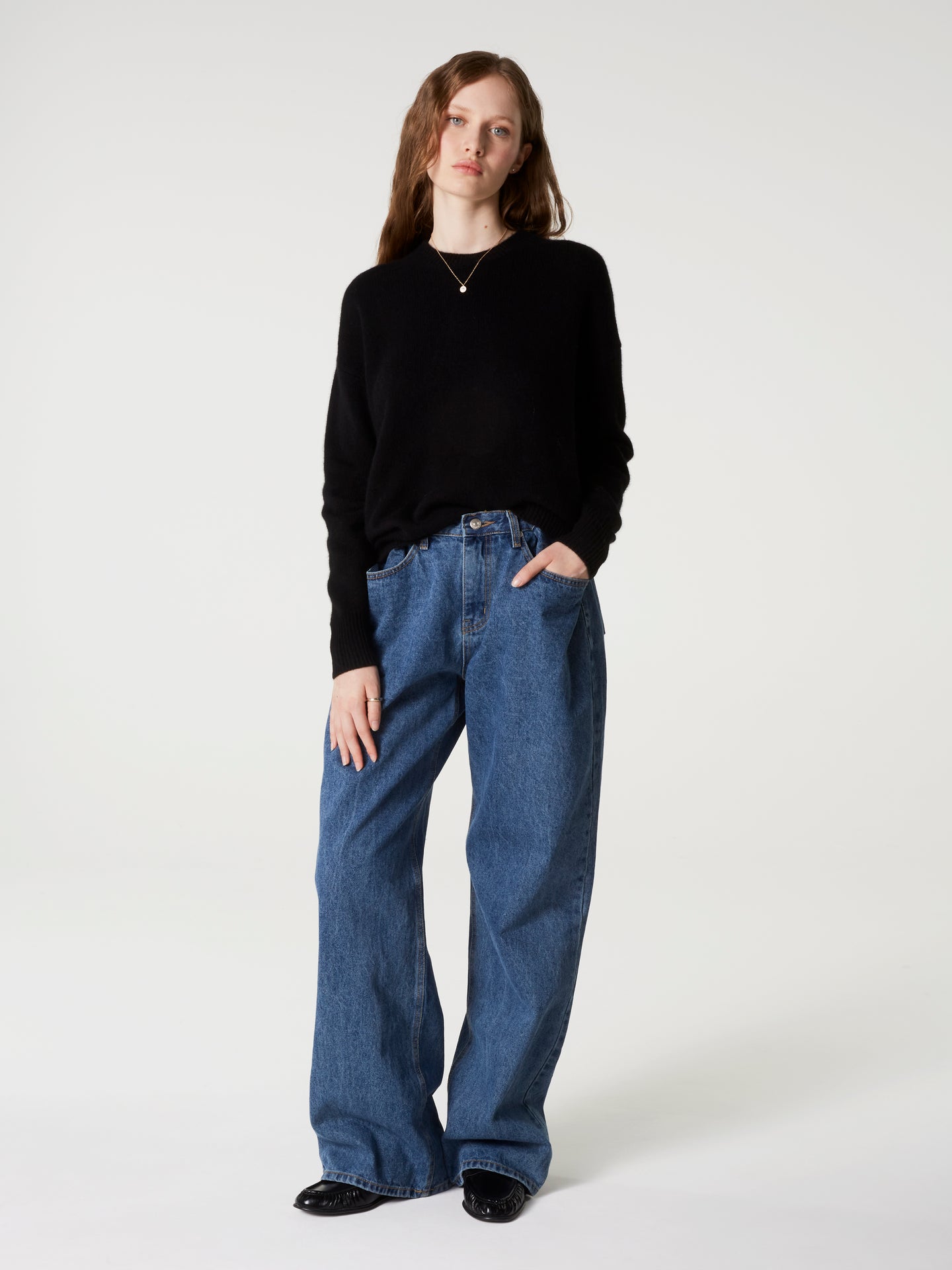 yasmine jumper - Thick Cashmere - black