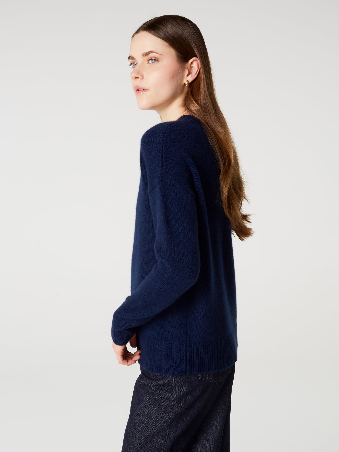 yasmine jumper - Thick Cashmere - navy