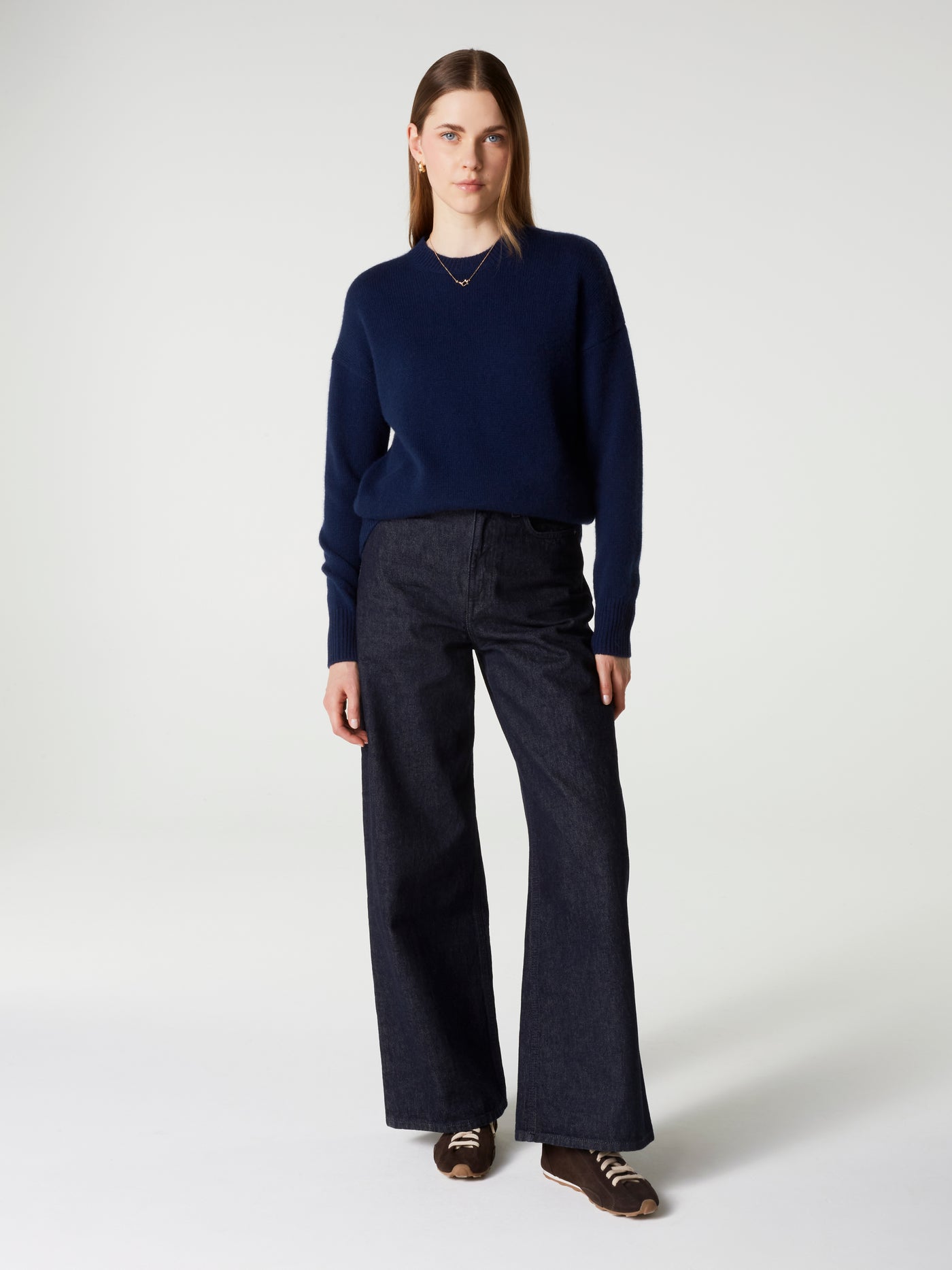 yasmine jumper - Thick Cashmere - navy