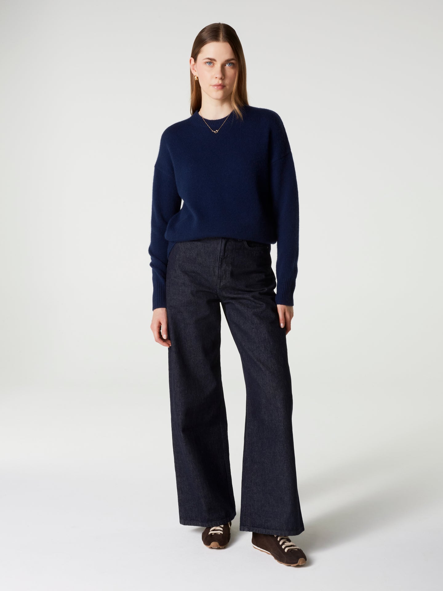 yasmine jumper - Thick Cashmere - navy