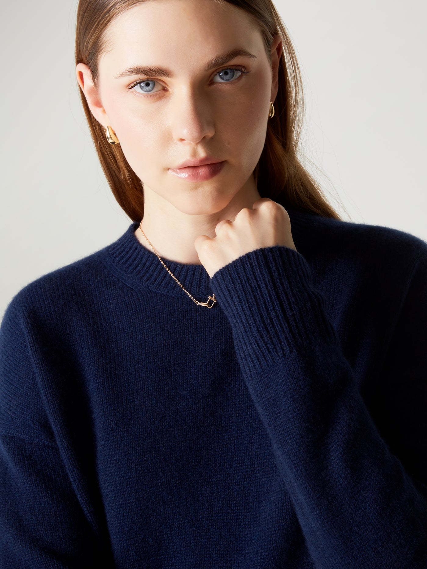 yasmine jumper - Thick Cashmere - navy