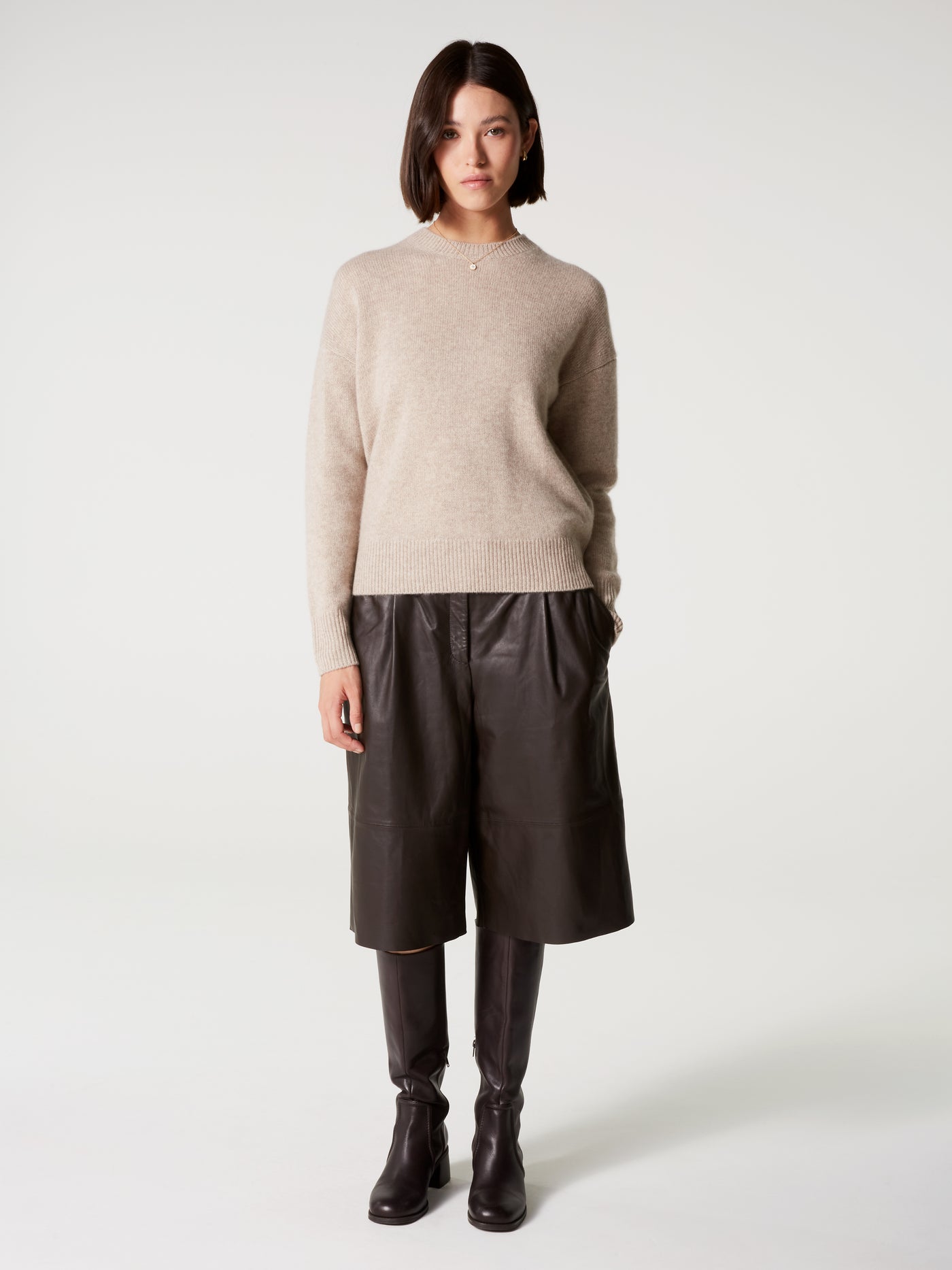 yasmine jumper - Thick Cashmere - oat