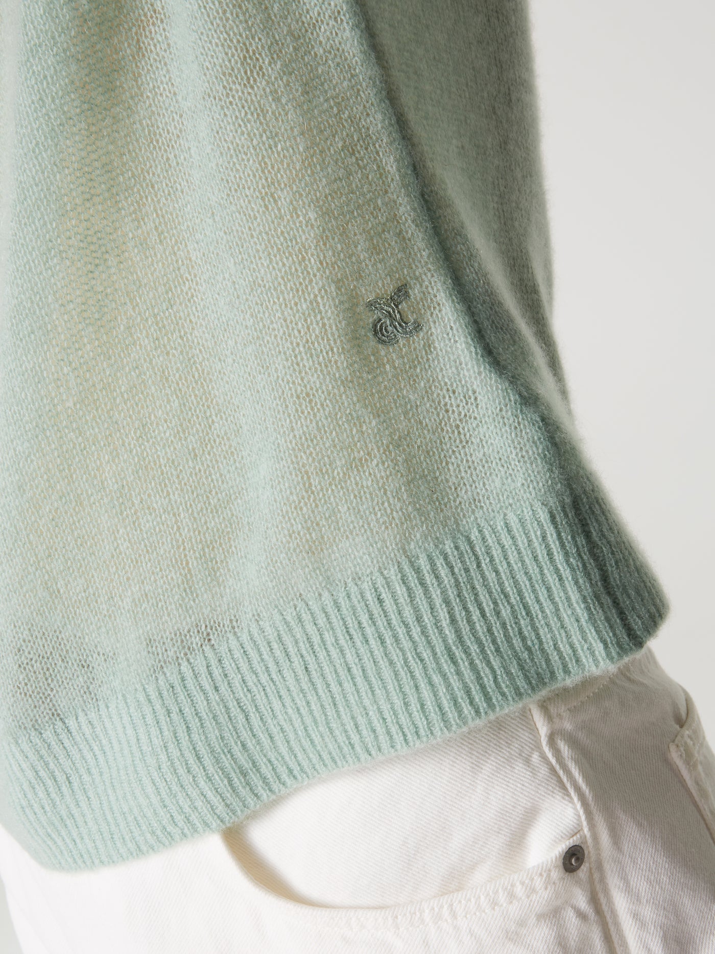 pull alma - Cachemire léger - lake green