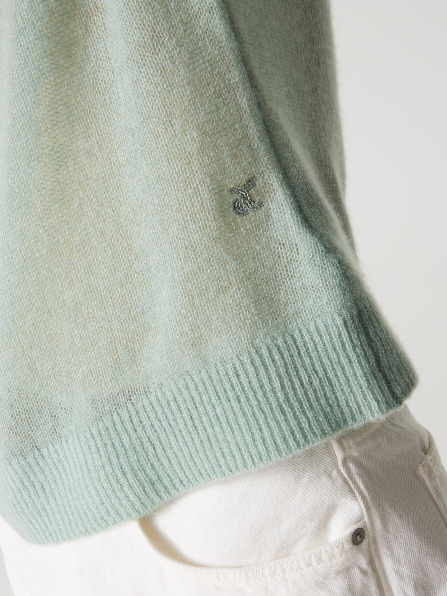 pull alma - Cachemire léger - lake green