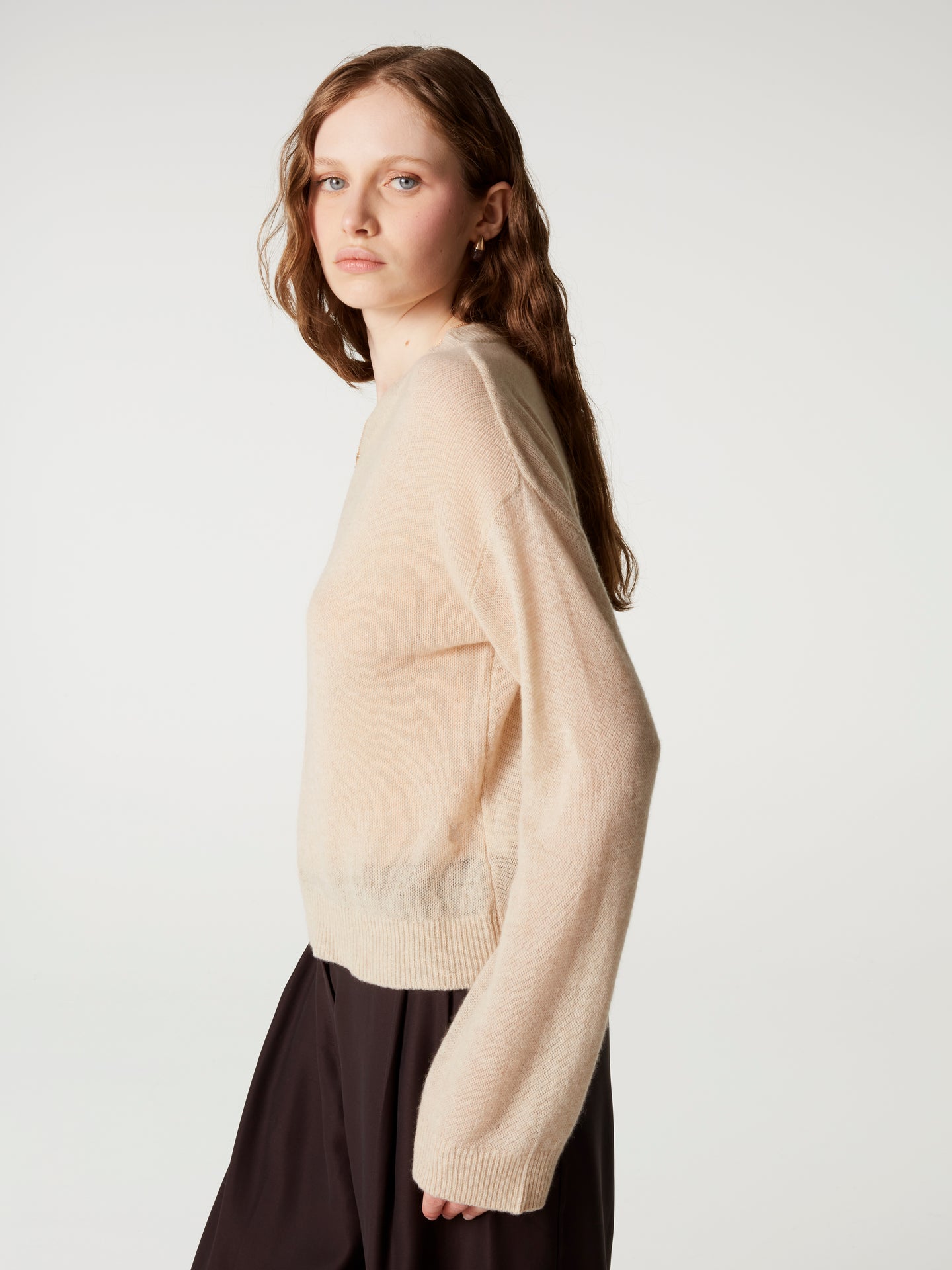 pull alma - Cachemire léger - oat