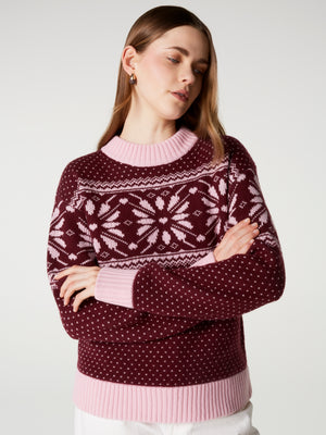 Agrippine jumper - Cashmere wool - burgundy