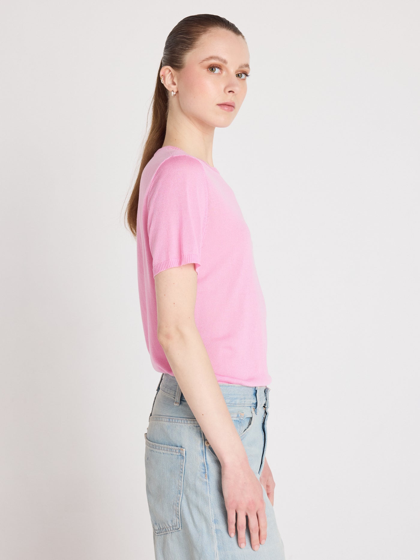 maria - Pull coton cachemire - dragon fruit