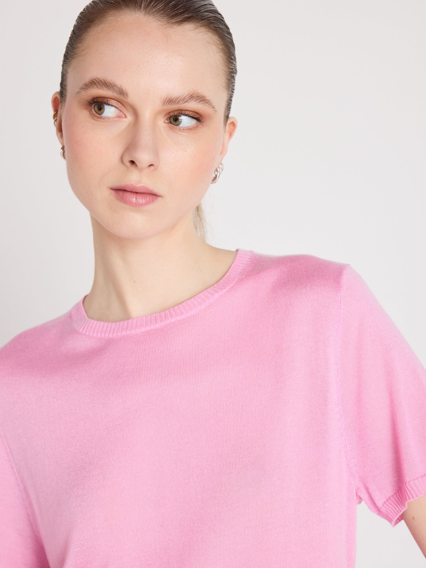 maria - Pull coton cachemire - dragon fruit