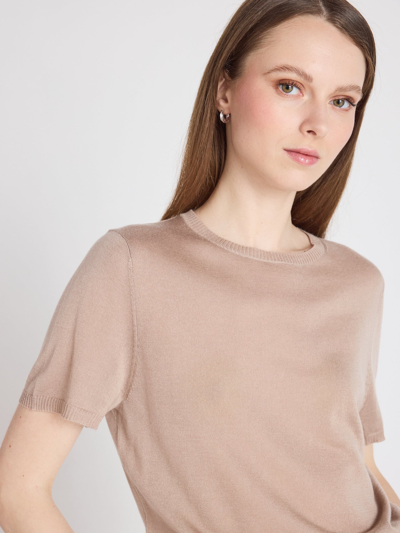 maria - Pull coton cachemire - earth