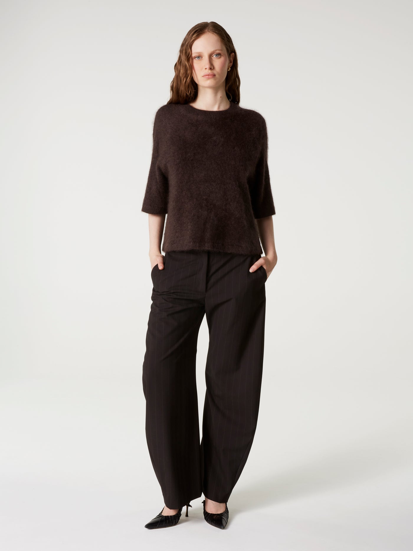pull jenna - Cachemire brossé - brownie