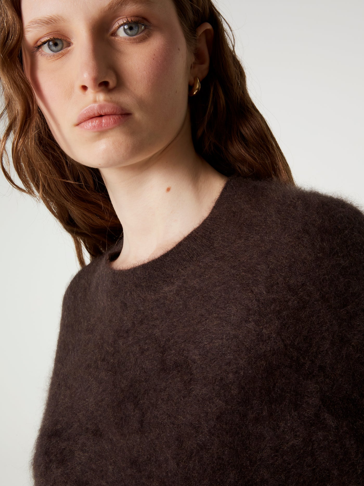 pull jenna - Cachemire brossé - brownie