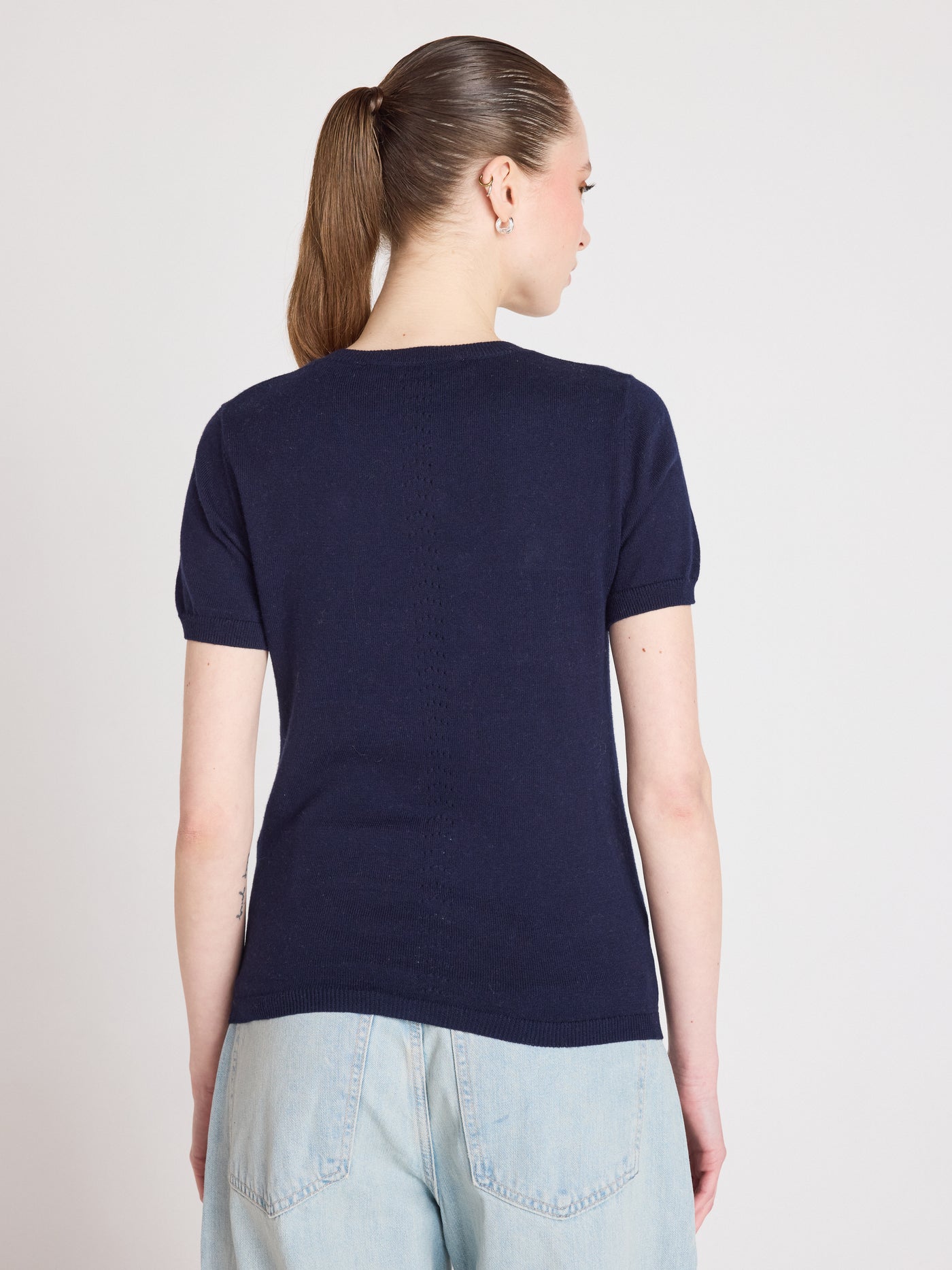 amelia - Cotton cashmere sweater - navy
