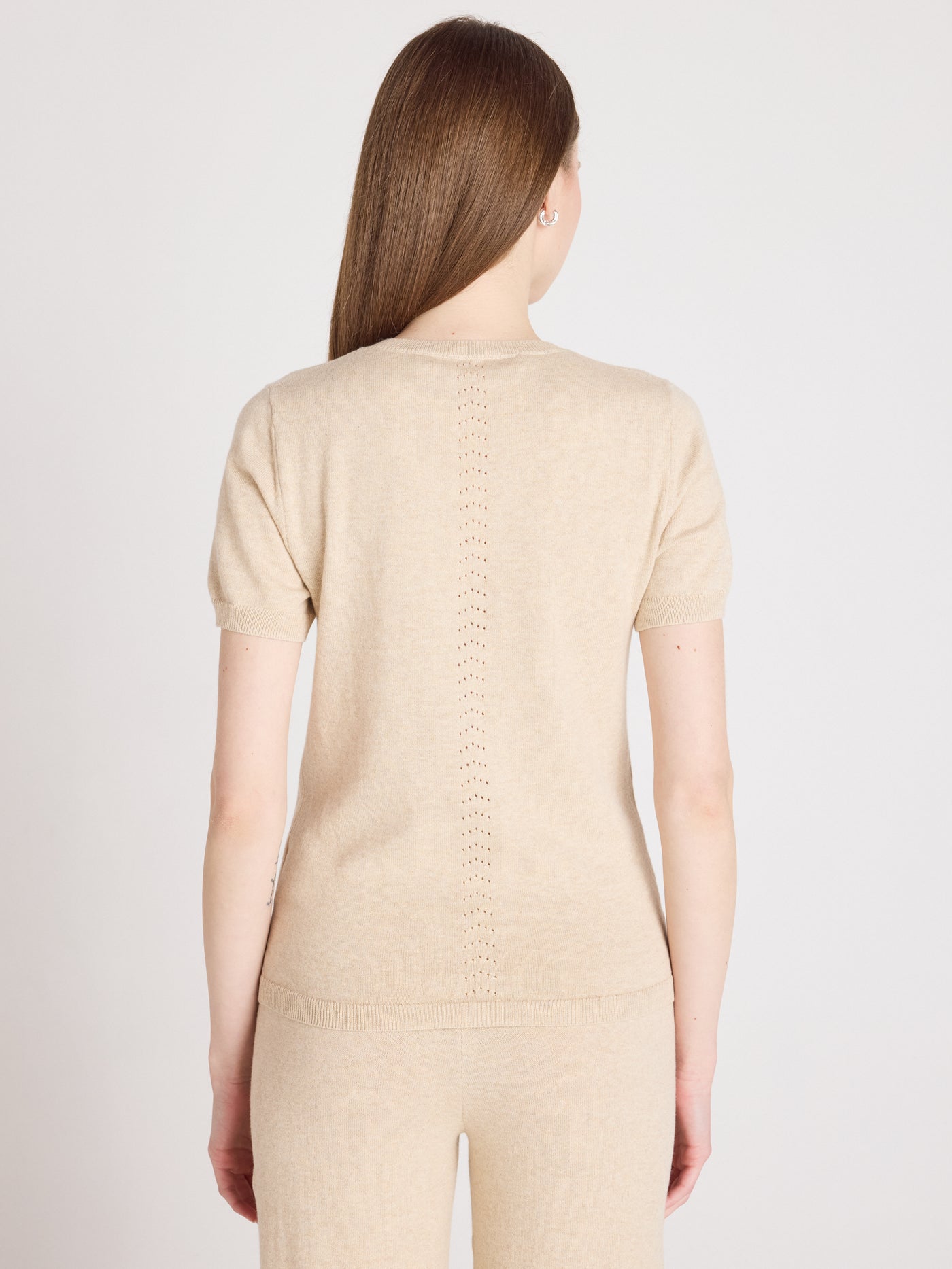 amelia - Cotton cashmere sweater - oat